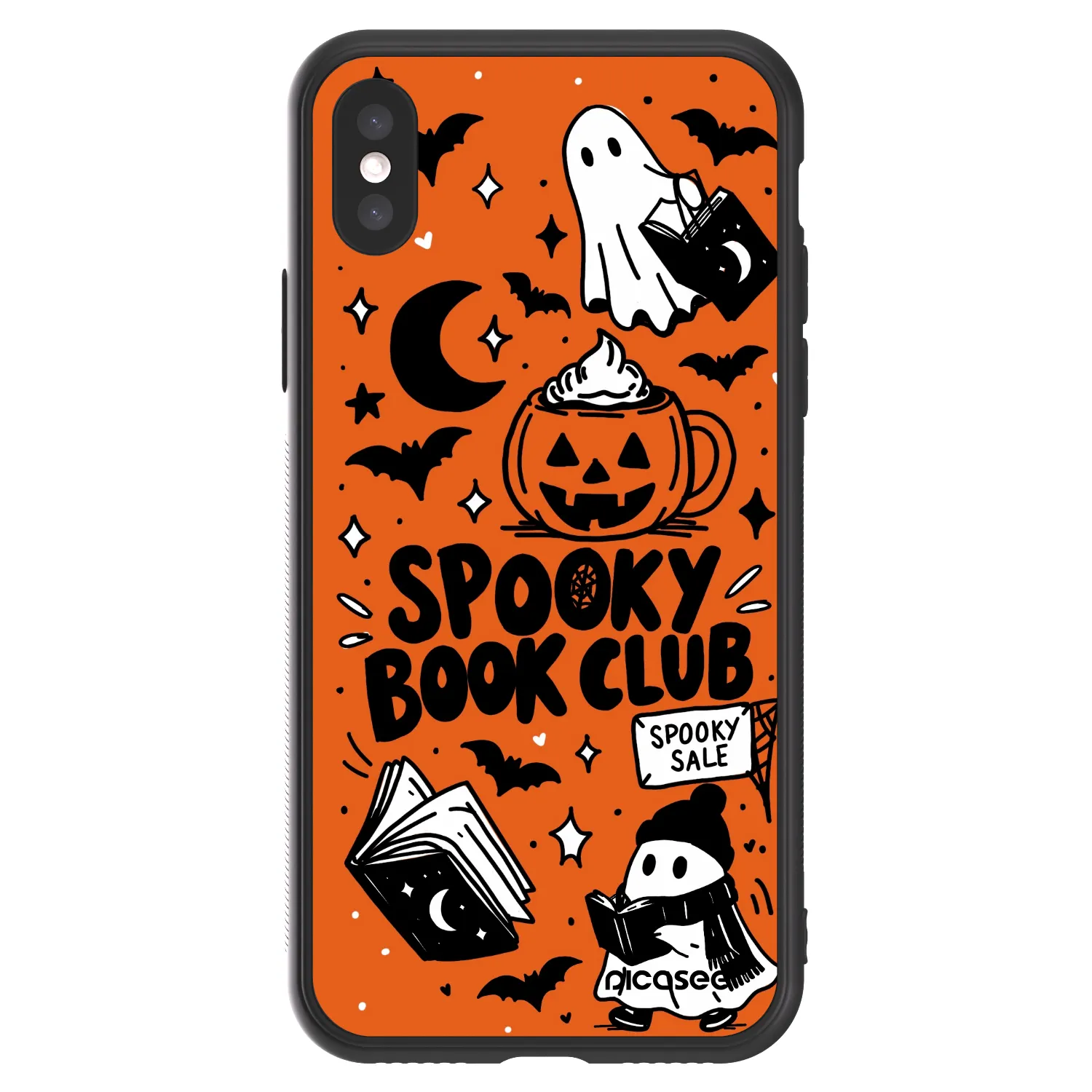 Picasee ULTIMATE CASE Apple iPhone X/XS - készülékre - Spooky book club