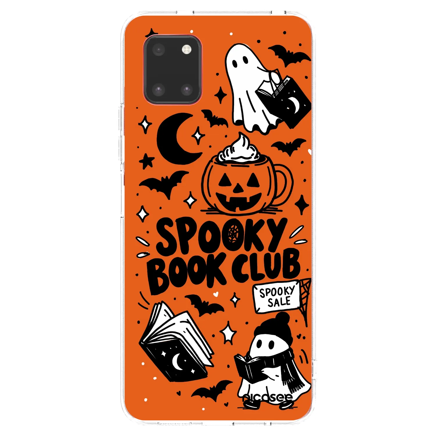 Picasee átlátszó szilikon tok az alábbi mobiltelefonokra Samsung Galaxy Note 10 Lite N770F - Spooky book club