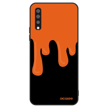Szilikon tok erre a típusra Samsung Galaxy A70 A705F - Orange spooky