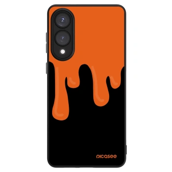 Szilikon tok erre a típusra Samsung Galaxy S25 Edge 5G - Orange spooky