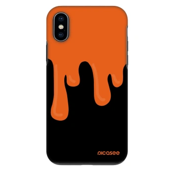 Szilikon tok erre a típusra Apple iPhone X/XS - Orange spooky