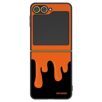 Szilikon tok erre a típusra Samsung Galaxy Z Flip7 FE 5G - Orange spooky