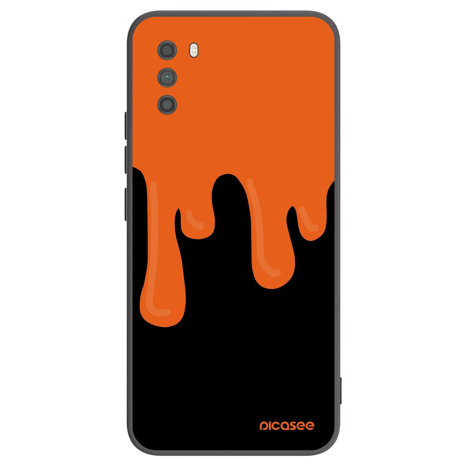 Picasee fekete szilikon tok az alábbi mobiltelefonokra Xiaomi Poco M3 - Orange spooky