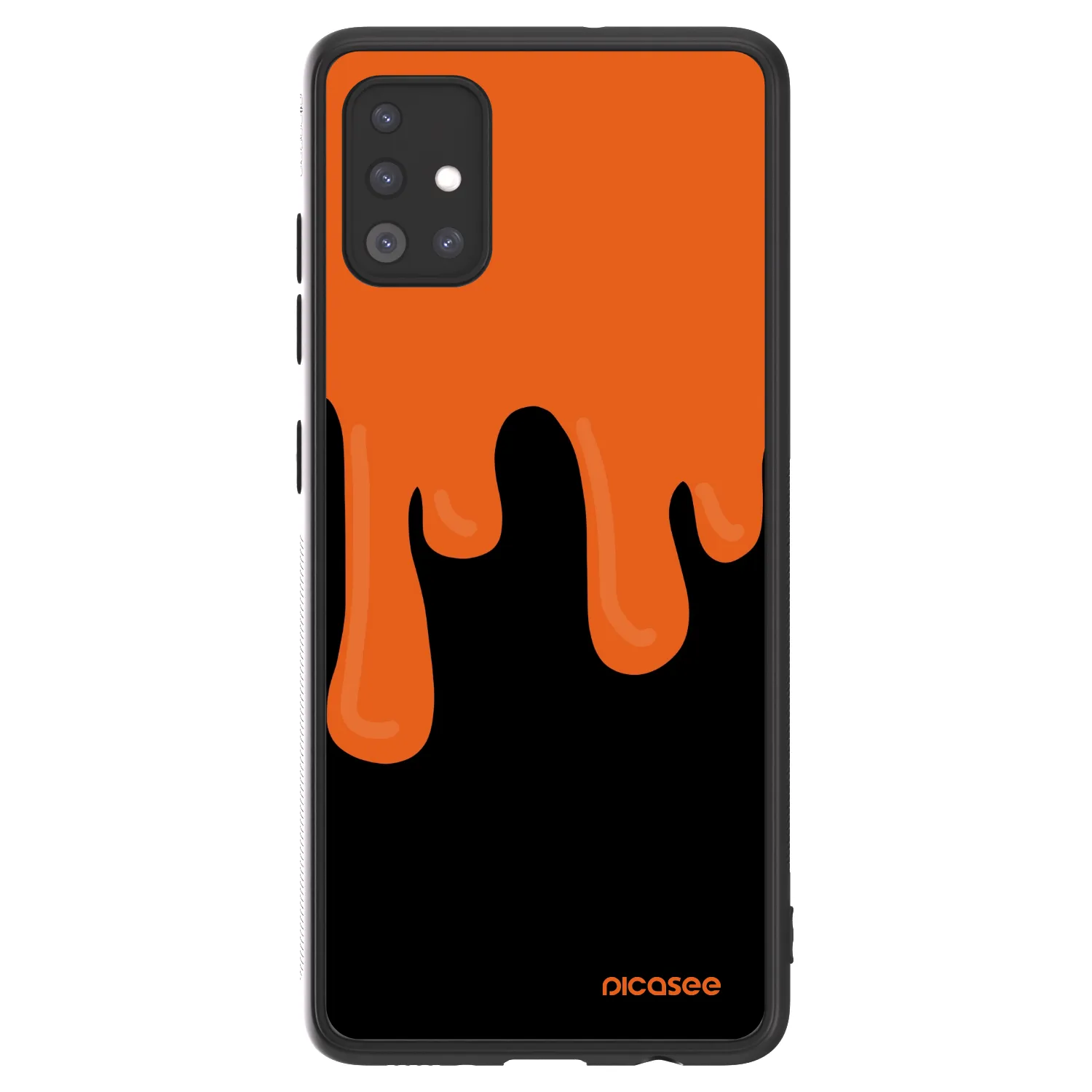 Picasee ULTIMATE CASE Samsung Galaxy A51 A515F - készülékre - Orange spooky