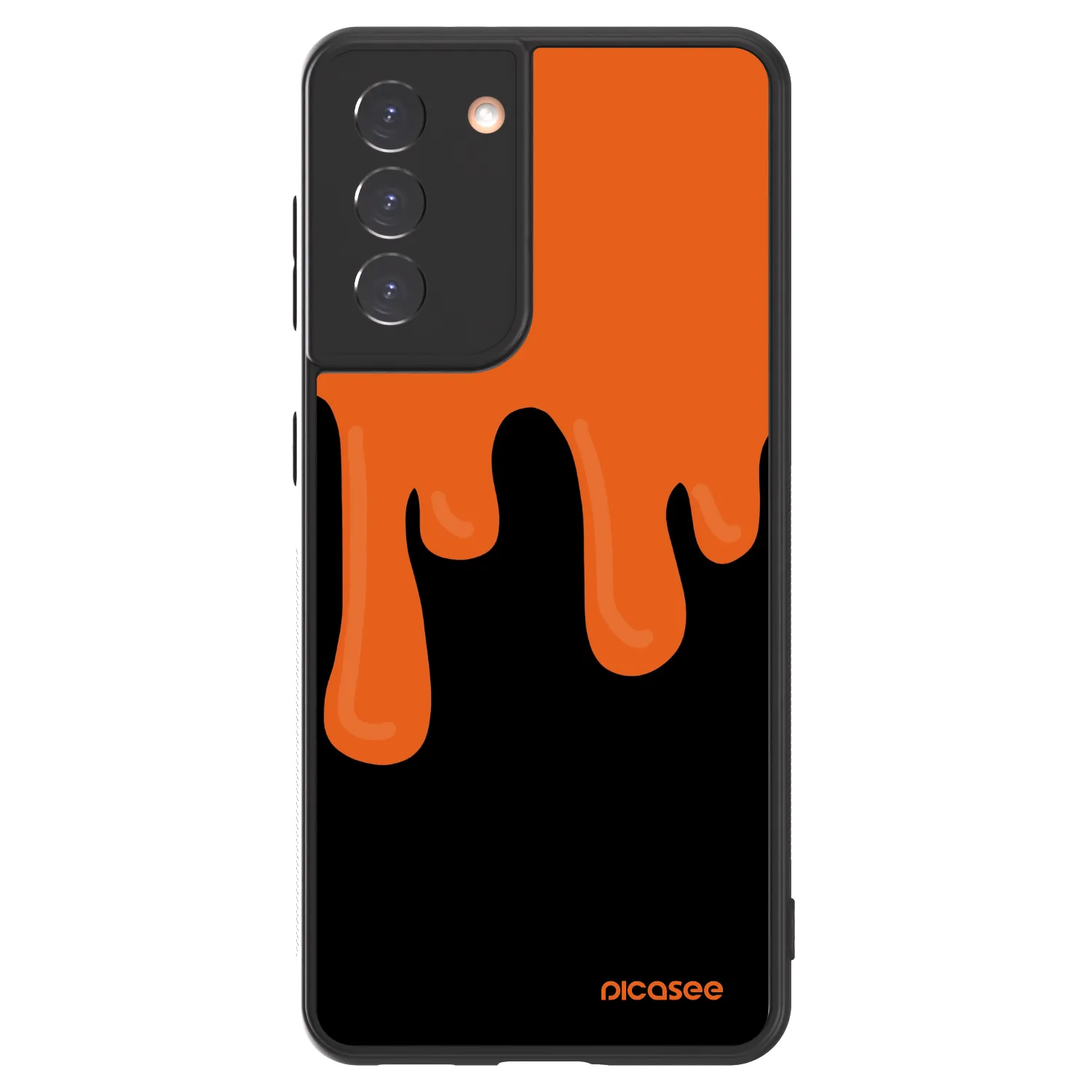 Picasee ULTIMATE CASE Samsung Galaxy S21 5G G991B - készülékre - Orange spooky