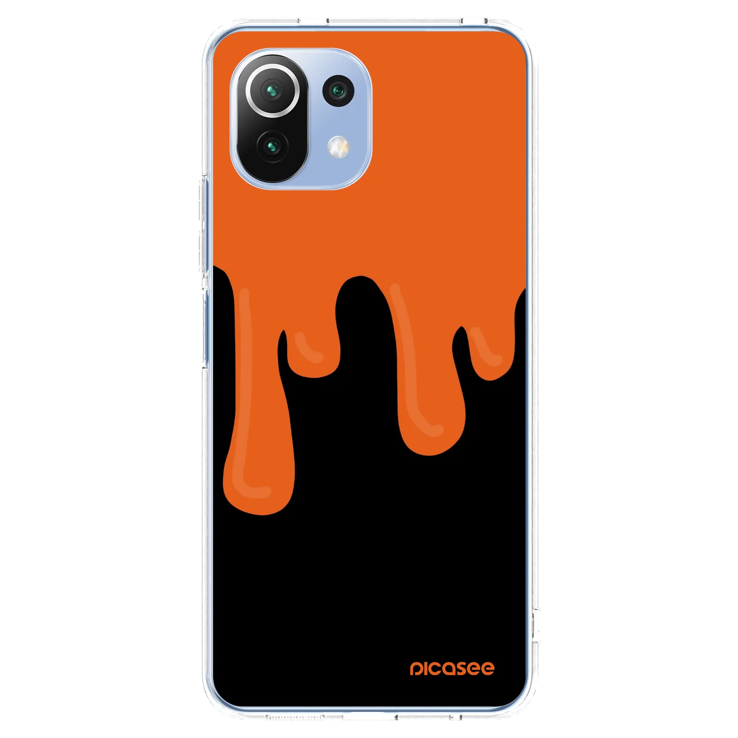Picasee átlátszó szilikon tok az alábbi mobiltelefonokra Xiaomi Mi 11 Lite - Orange spooky