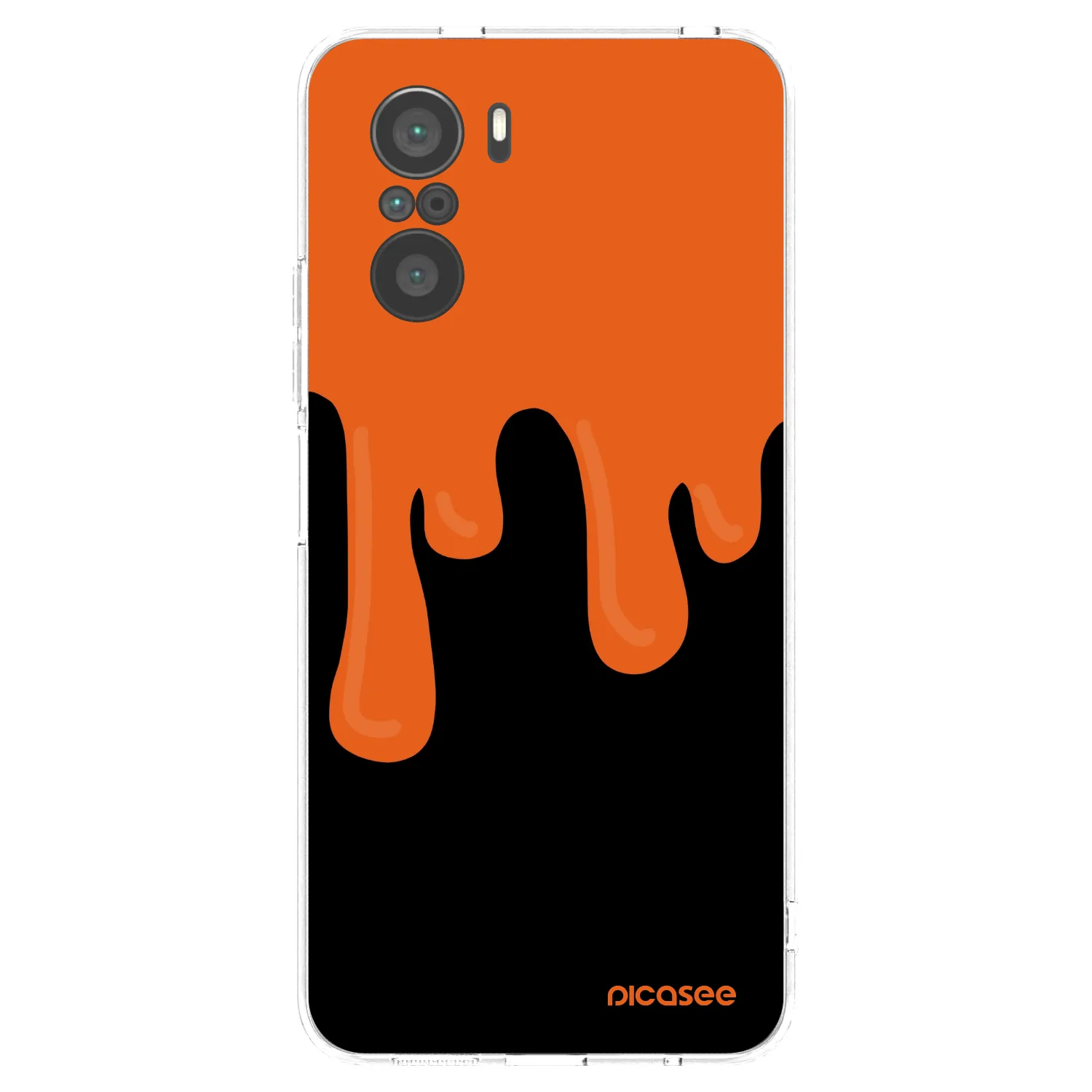 Picasee átlátszó szilikon tok az alábbi mobiltelefonokra Xiaomi Poco F3 - Orange spooky