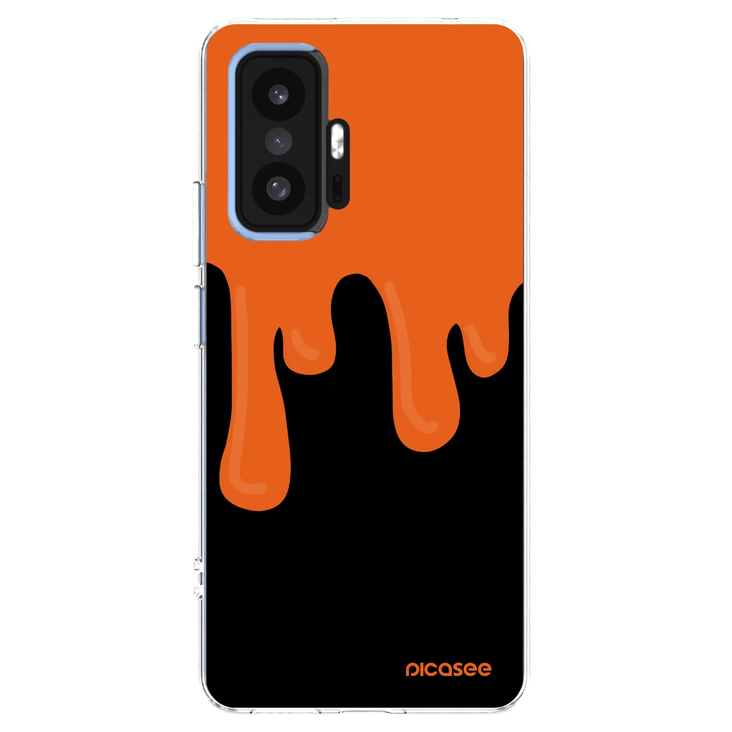 Picasee átlátszó szilikon tok az alábbi mobiltelefonokra Xiaomi 11T Pro - Orange spooky
