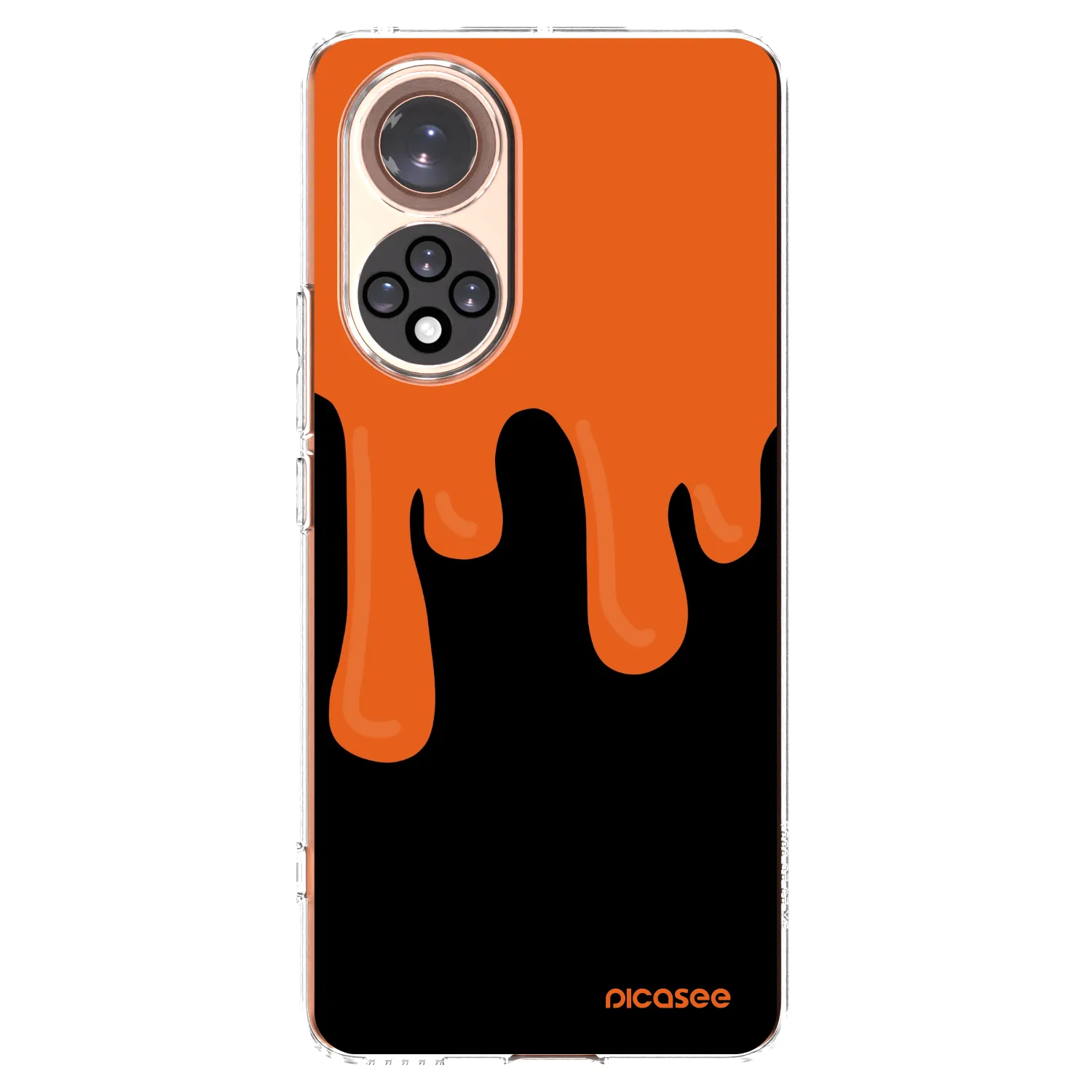 Picasee átlátszó szilikon tok az alábbi mobiltelefonokra Huawei Nova 9 - Orange spooky