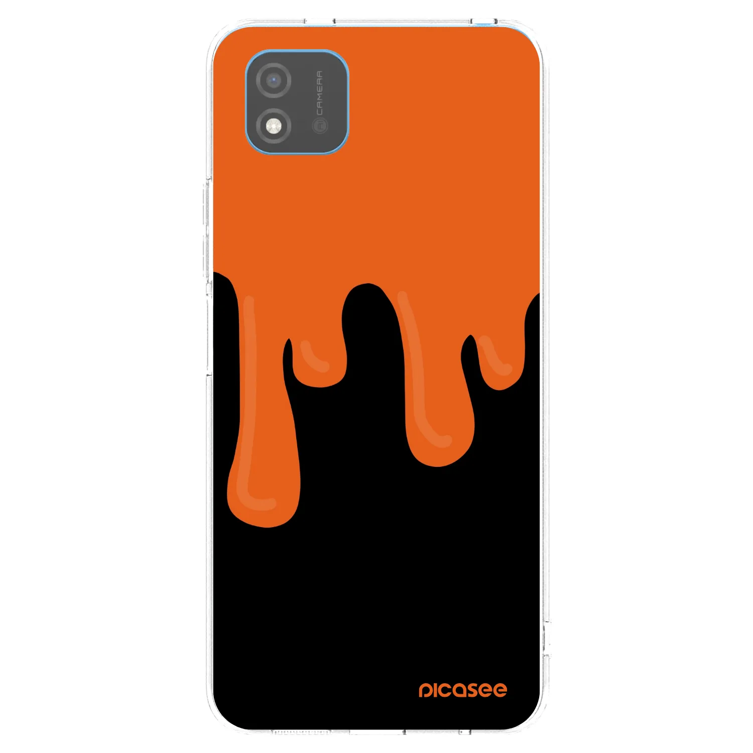 Picasee átlátszó szilikon tok az alábbi mobiltelefonokra Realme C11 (2021) - Orange spooky