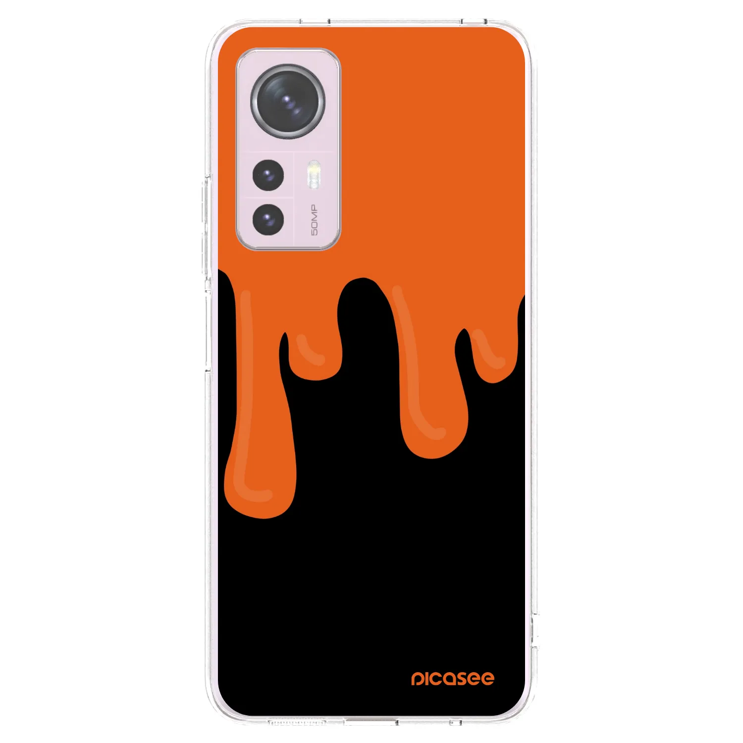 Picasee átlátszó szilikon tok az alábbi mobiltelefonokra Xiaomi 12 - Orange spooky
