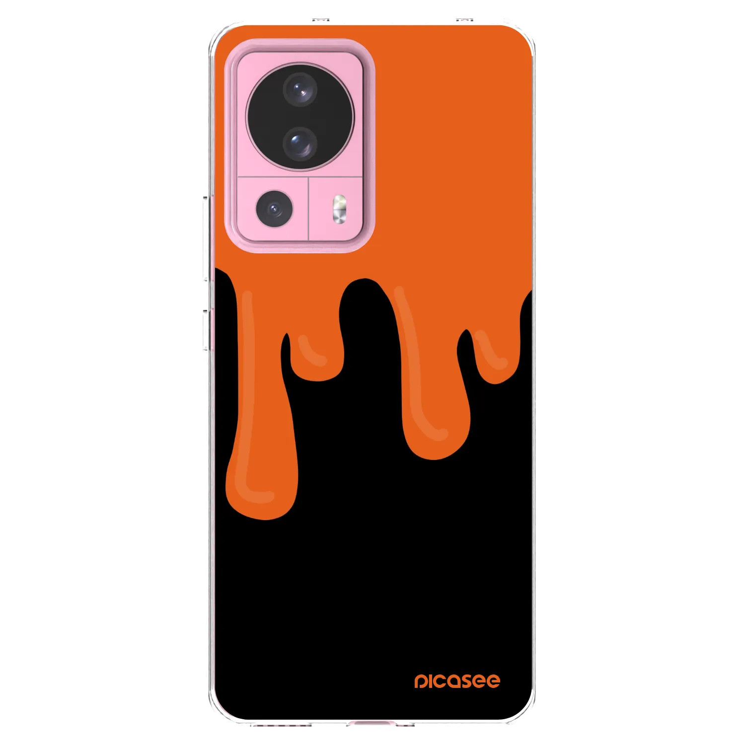 Picasee átlátszó szilikon tok az alábbi mobiltelefonokra Xiaomi 13 Lite - Orange spooky