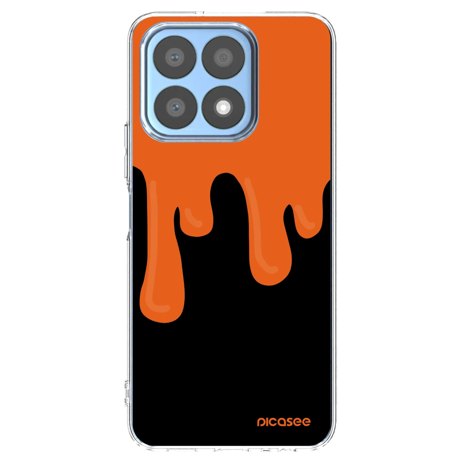 Picasee átlátszó szilikon tok az alábbi mobiltelefonokra Honor X8a - Orange spooky