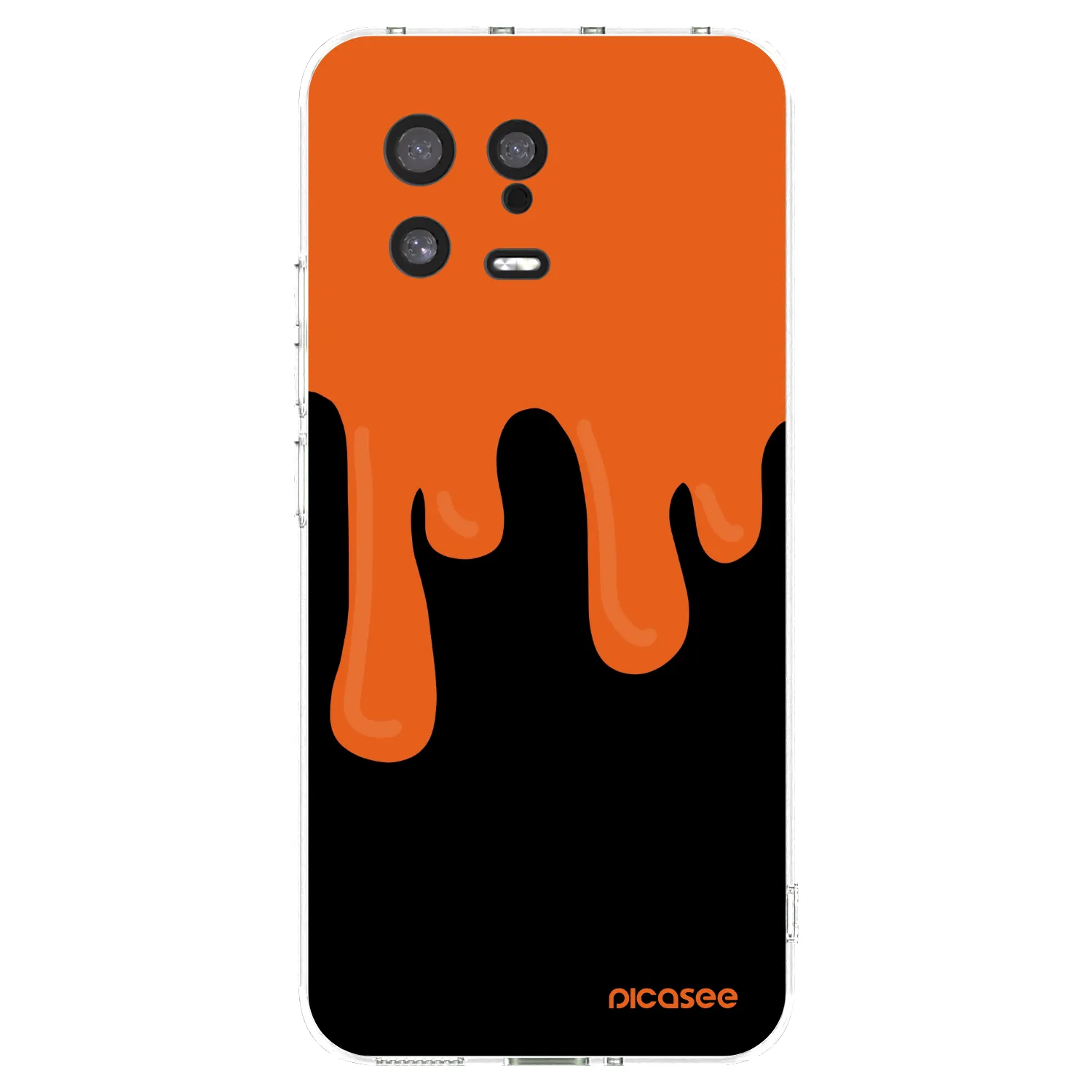 Picasee átlátszó szilikon tok az alábbi mobiltelefonokra Xiaomi 13 - Orange spooky