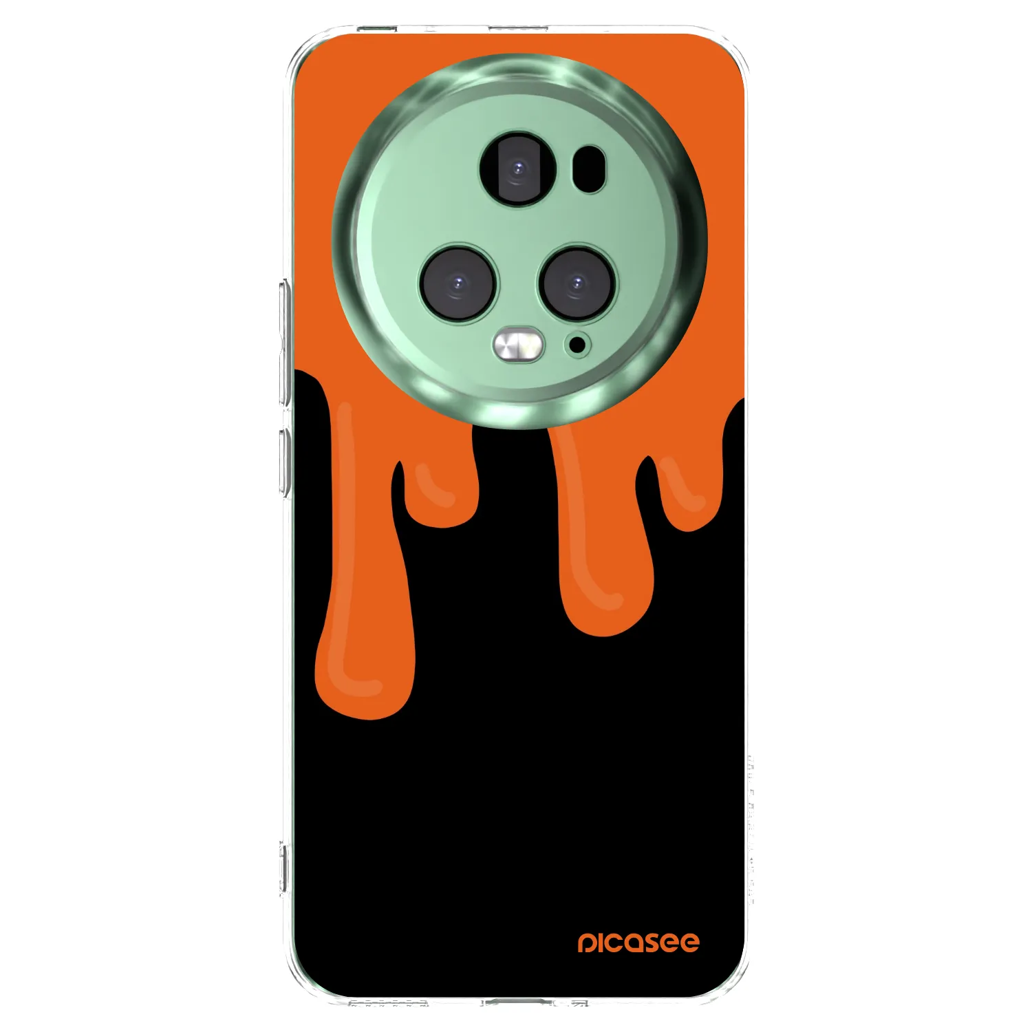 Picasee átlátszó szilikon tok az alábbi mobiltelefonokra Honor Magic5 Pro - Orange spooky
