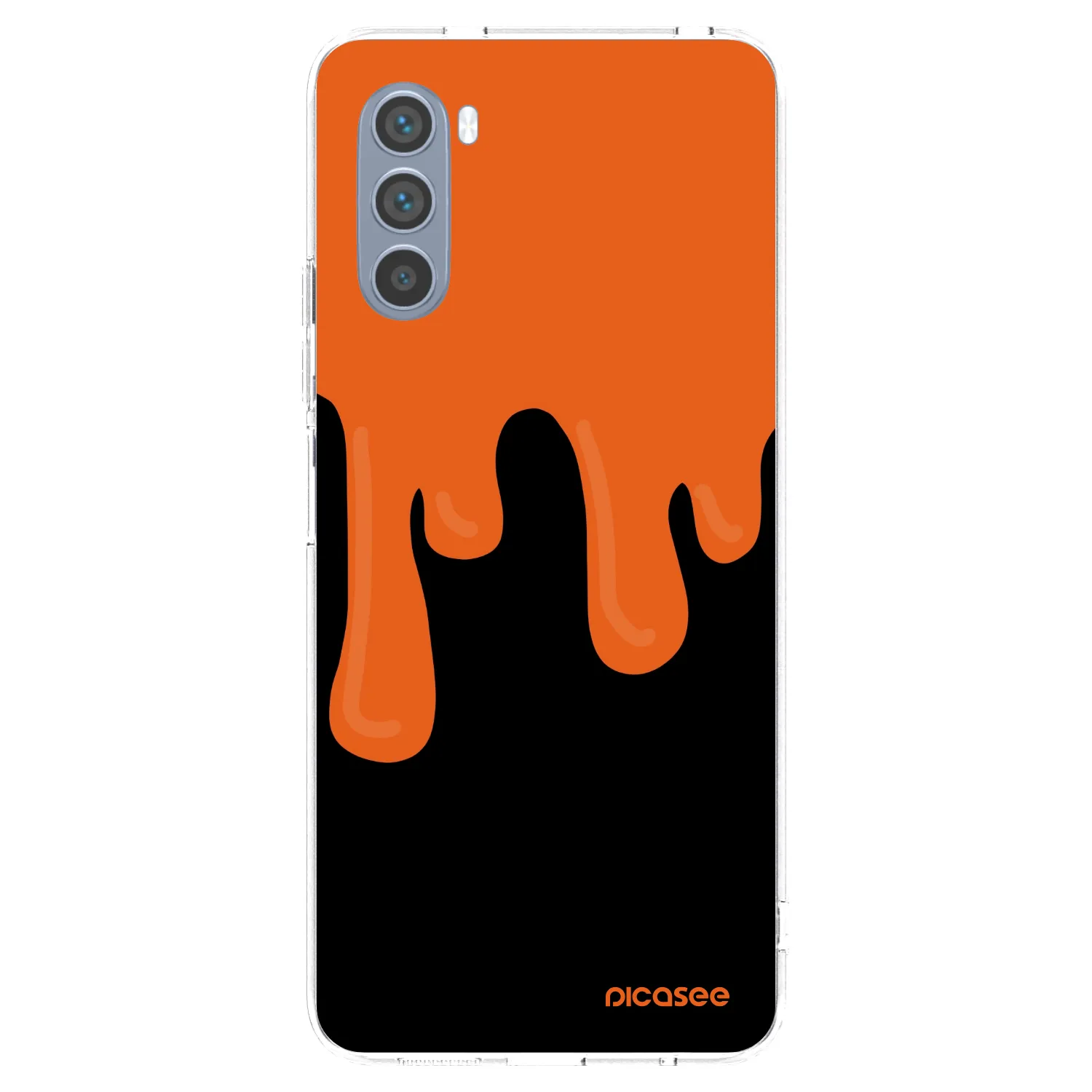 Picasee átlátszó szilikon tok az alábbi mobiltelefonokra Motorola Moto G62 - Orange spooky