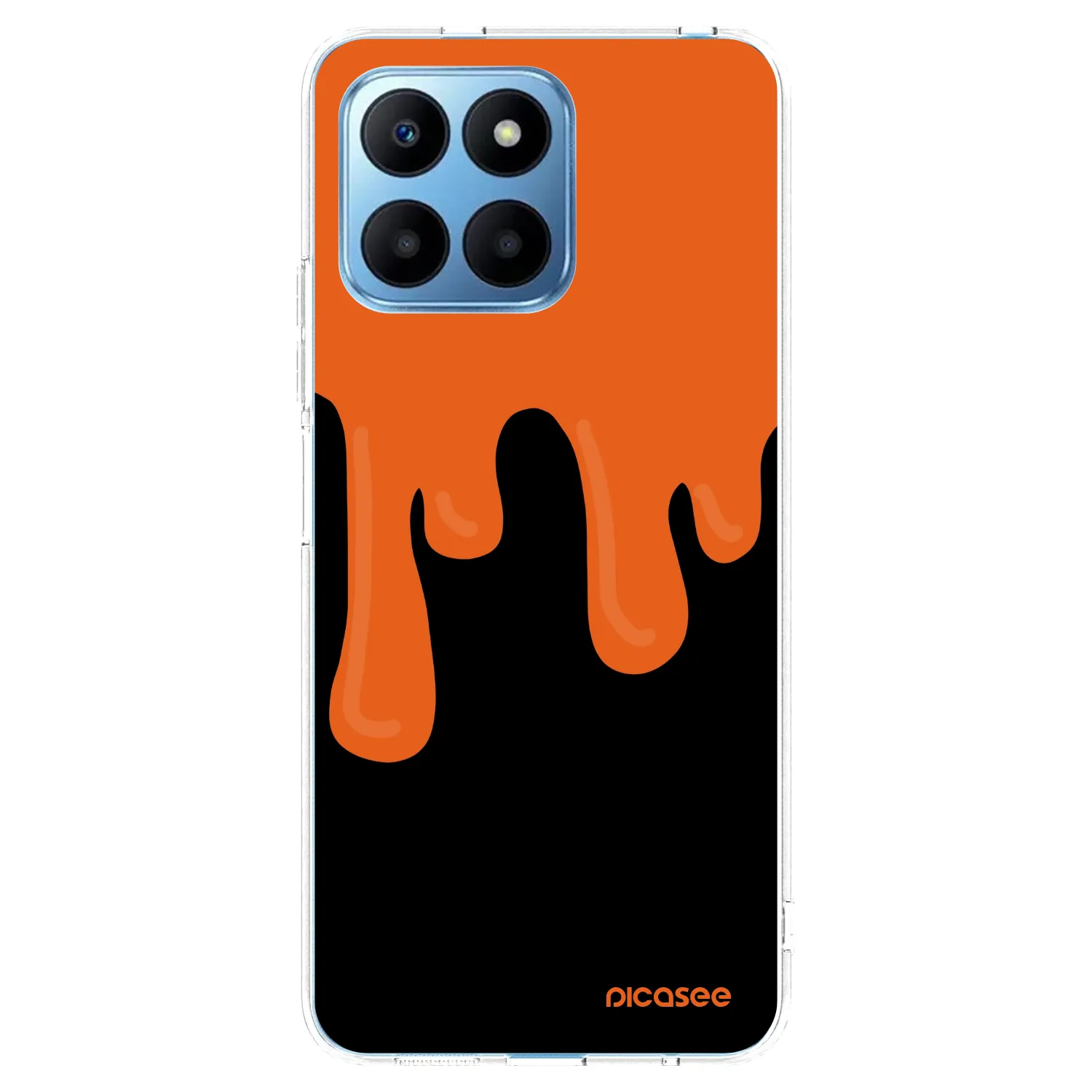 Picasee átlátszó szilikon tok az alábbi mobiltelefonokra Honor 70 Lite - Orange spooky