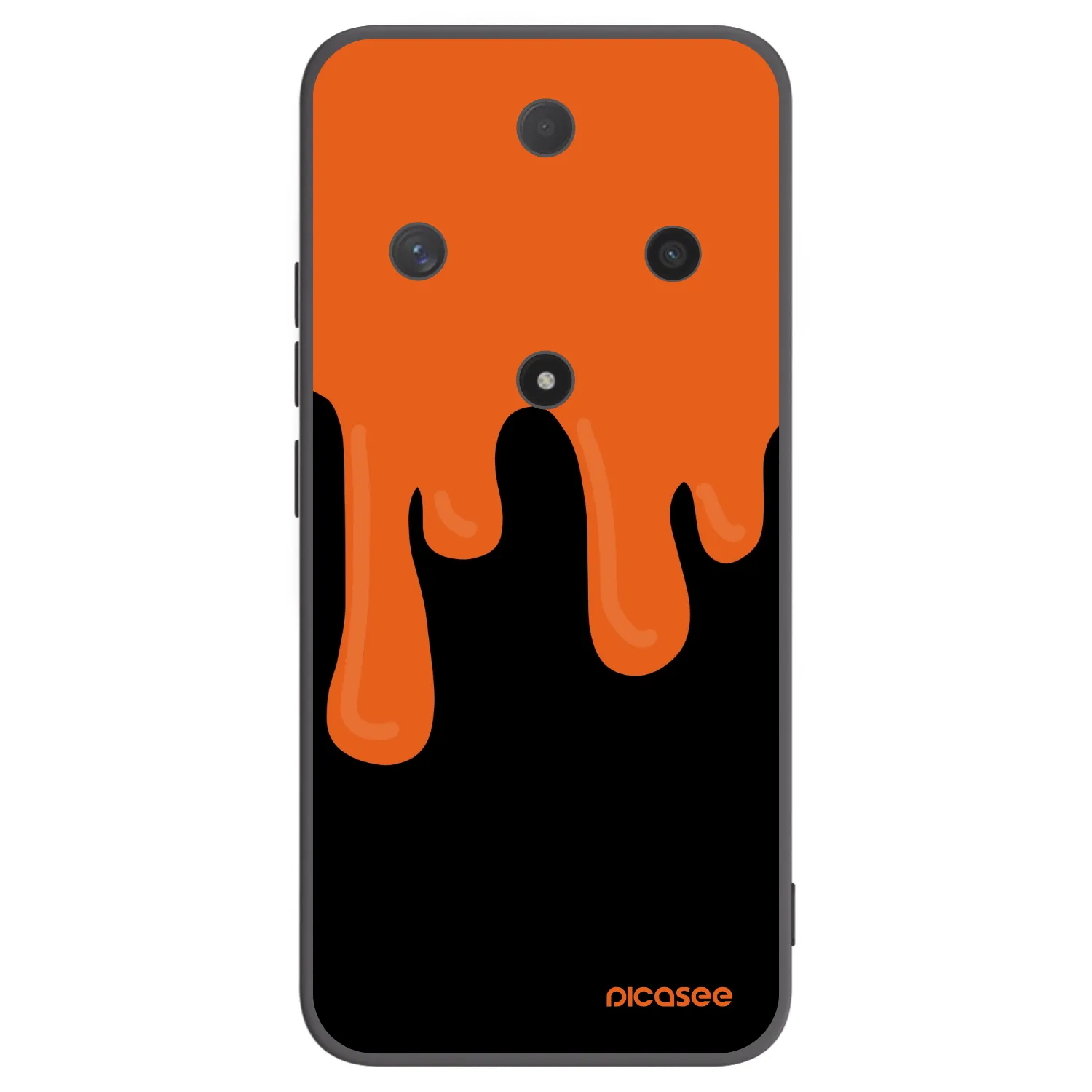 Picasee fekete szilikon tok az alábbi mobiltelefonokra Honor Magic6 Lite 5G - Orange spooky