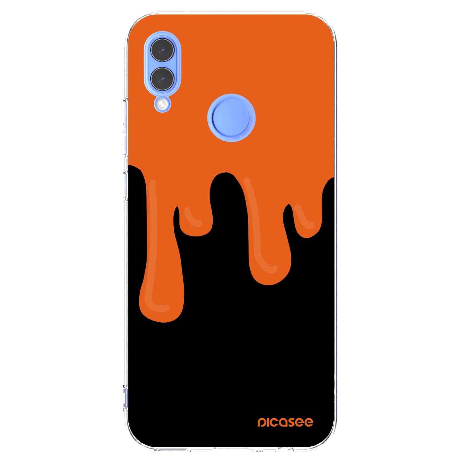 Picasee átlátszó szilikon tok az alábbi mobiltelefonokra Honor 10 Lite - Orange spooky