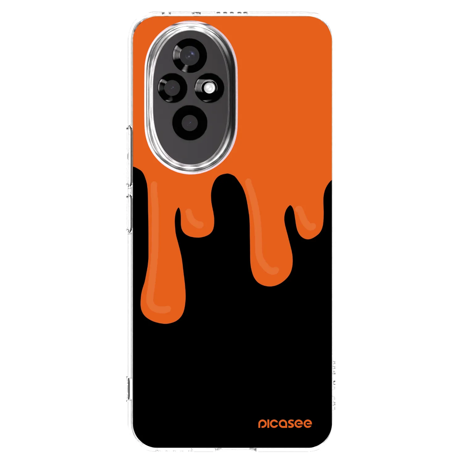 Picasee átlátszó szilikon tok az alábbi mobiltelefonokra Honor 200 5G - Orange spooky