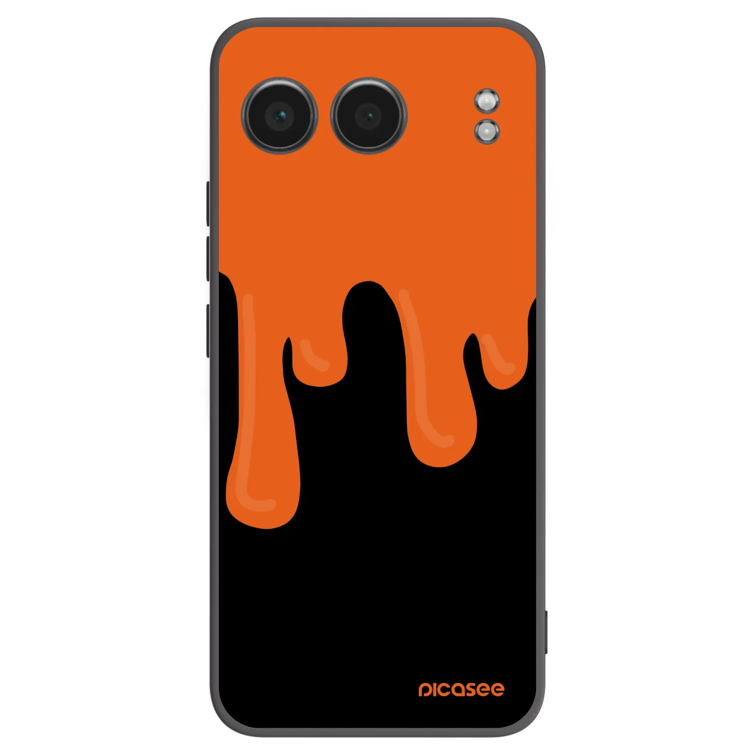 Picasee fekete szilikon tok az alábbi mobiltelefonokra OnePlus Nord 4 - Orange spooky