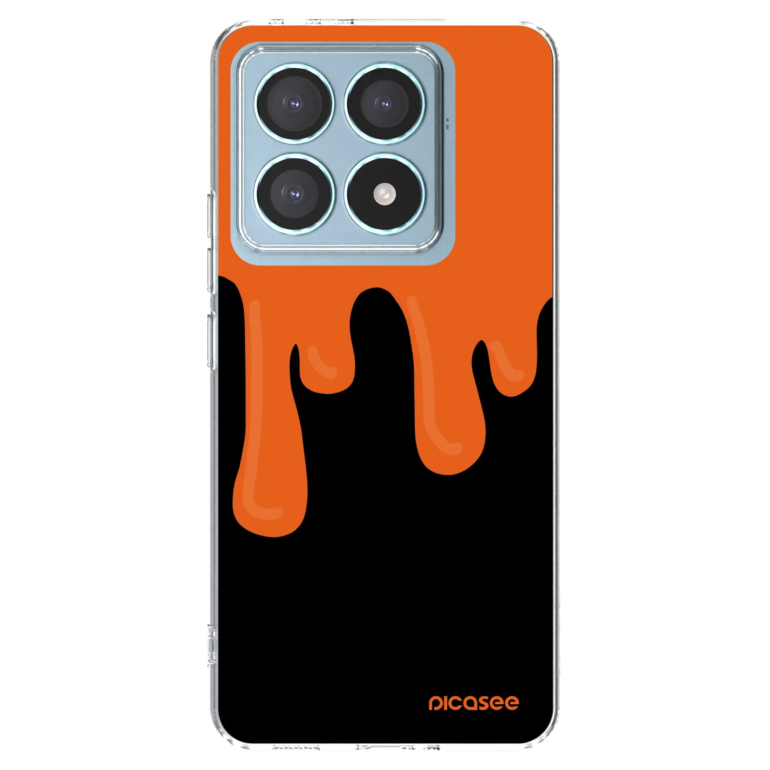 Picasee átlátszó szilikon tok az alábbi mobiltelefonokra Xiaomi 14T Pro - Orange spooky