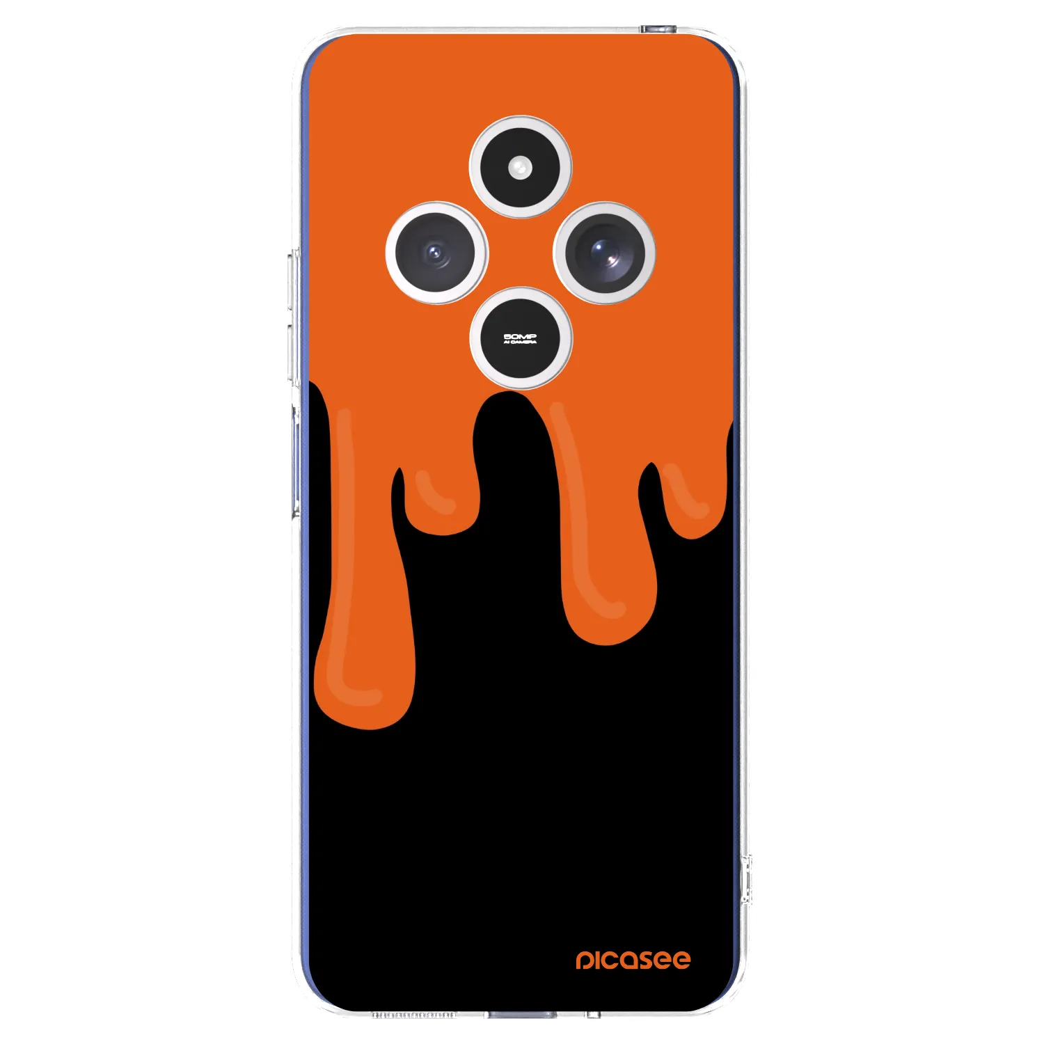 Picasee átlátszó szilikon tok az alábbi mobiltelefonokra Xiaomi Redmi 14C - Orange spooky