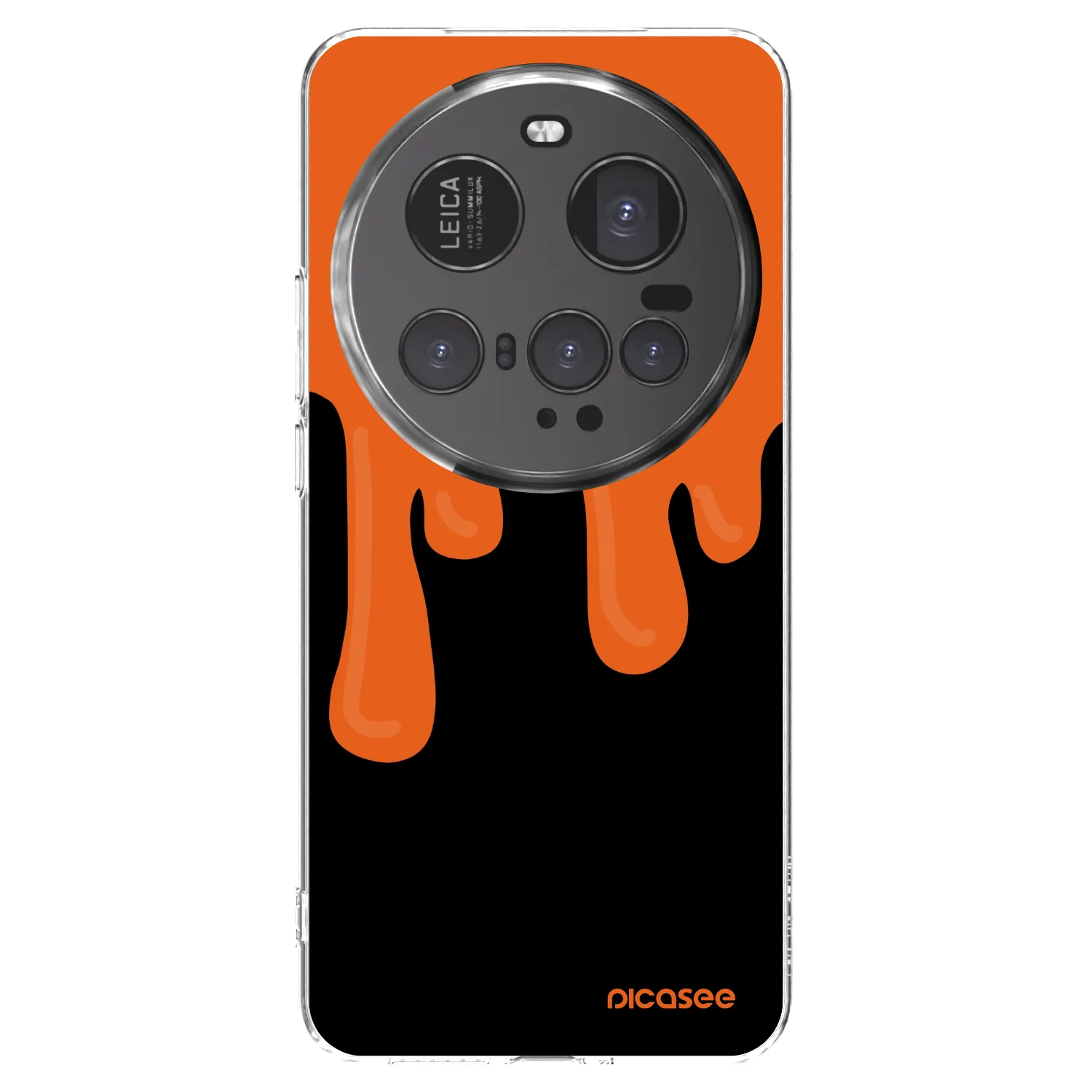 Picasee átlátszó szilikon tok az alábbi mobiltelefonokra Xiaomi 15 Ultra - Orange spooky
