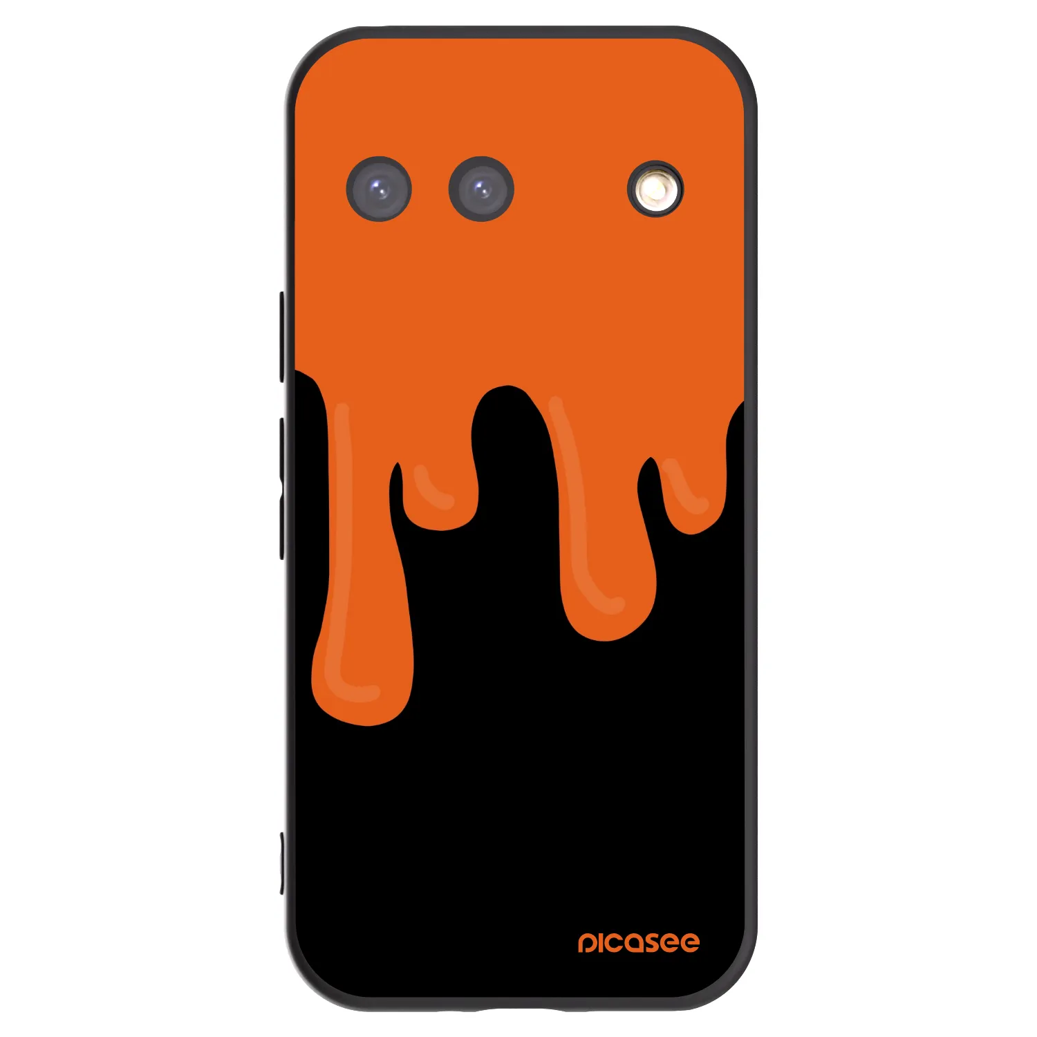 Picasee fekete szilikon tok az alábbi mobiltelefonokra Google Pixel 9 - Orange spooky