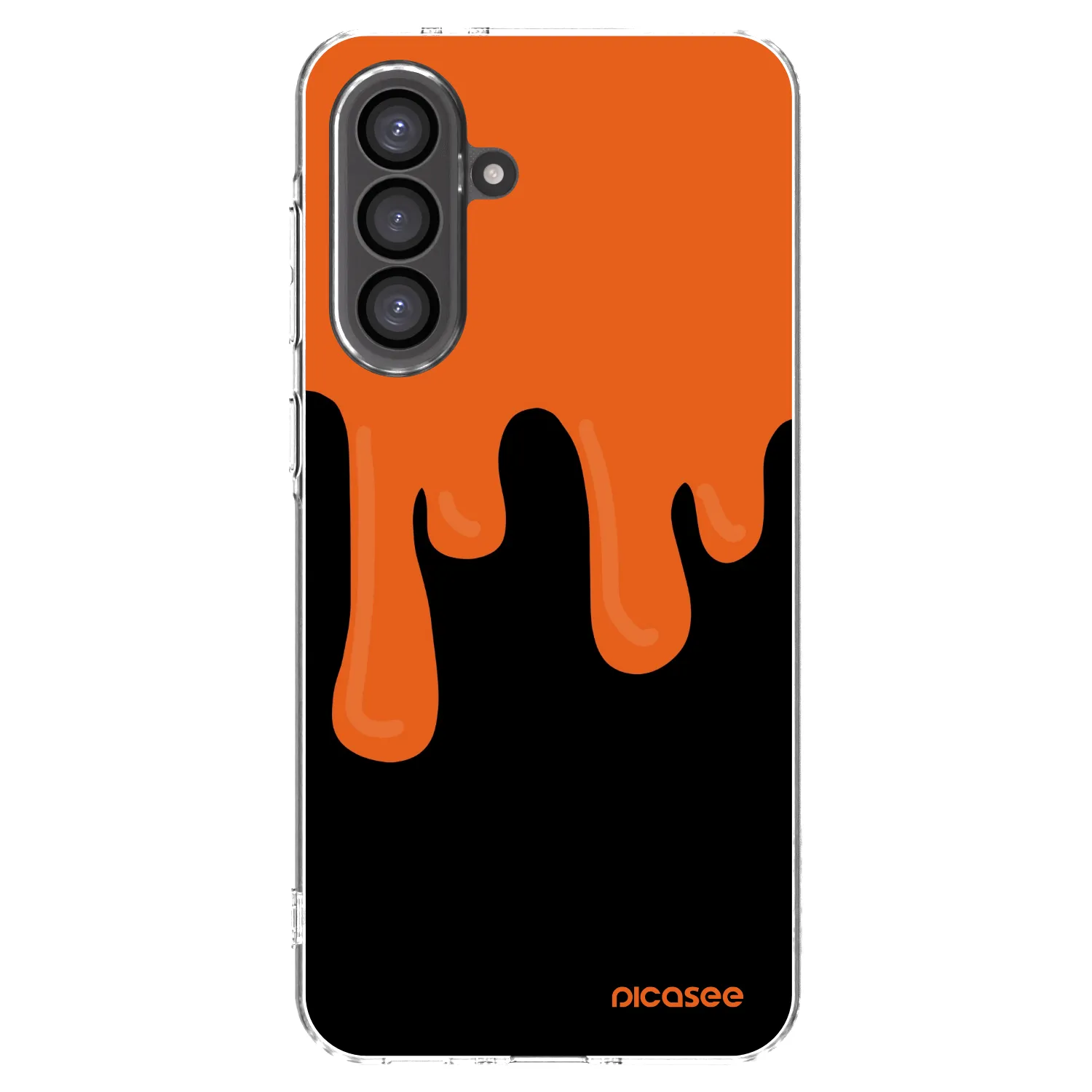 Picasee átlátszó szilikon tok az alábbi mobiltelefonokra Samsung Galaxy A56 5G A566B - Orange spooky