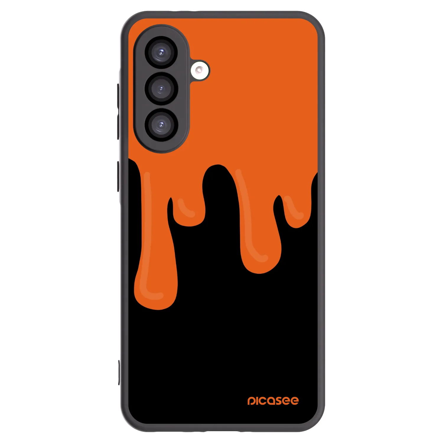 Picasee fekete szilikon tok az alábbi mobiltelefonokra Samsung Galaxy A26 5G A266B - Orange spooky