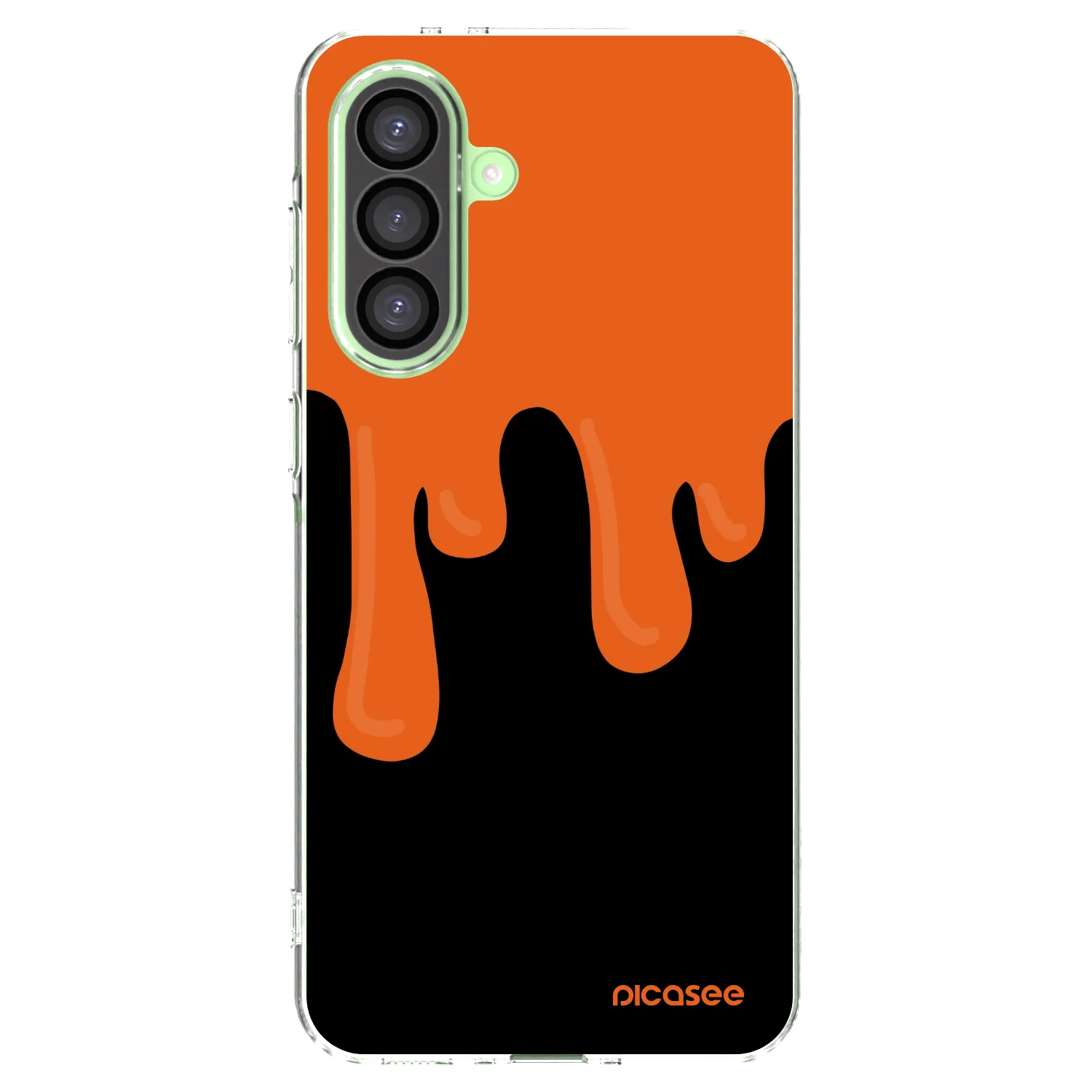 Picasee átlátszó szilikon tok az alábbi mobiltelefonokra Samsung Galaxy A26 5G A266B - Orange spooky