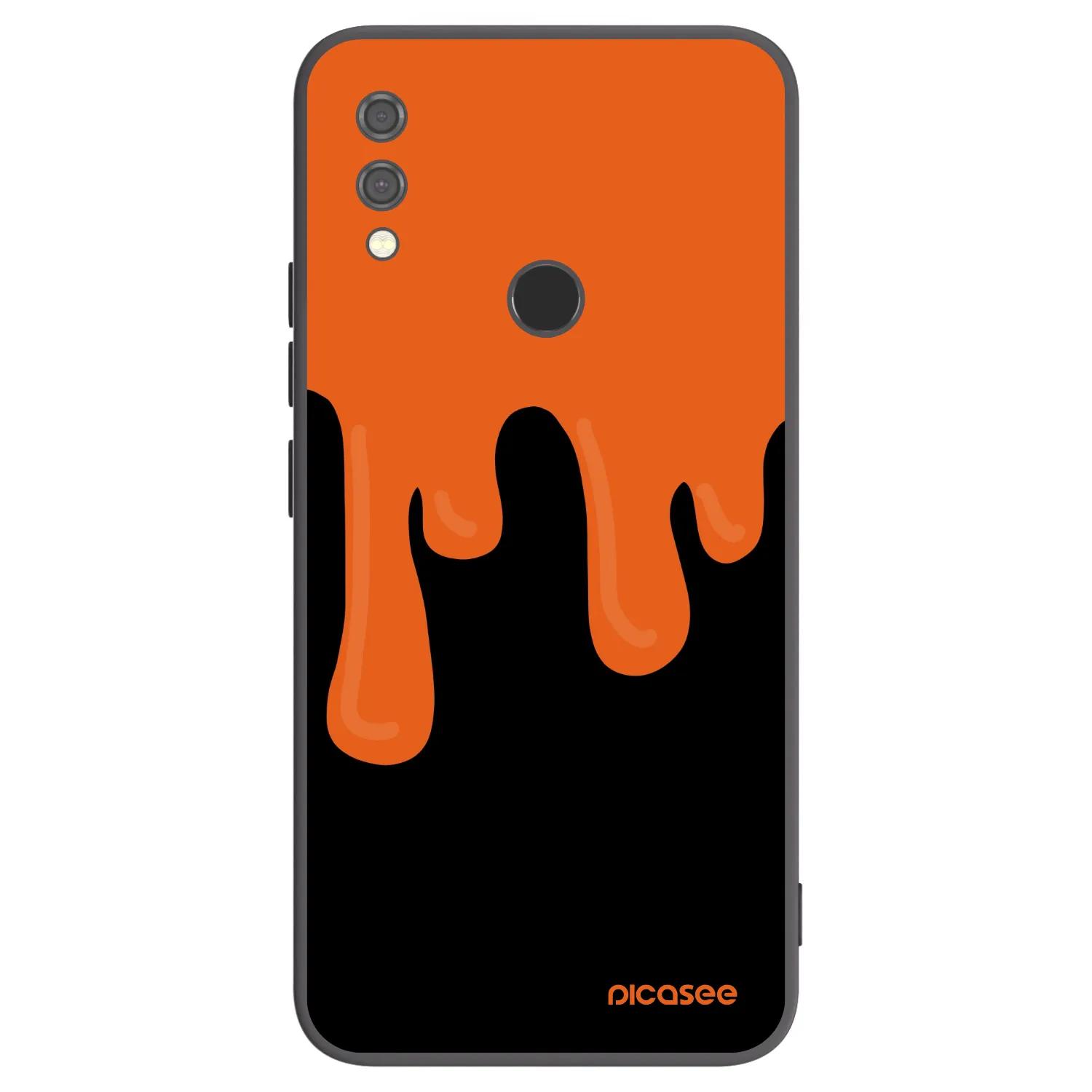 Picasee fekete szilikon tok az alábbi mobiltelefonokra Xiaomi Redmi Note 7 - Orange spooky