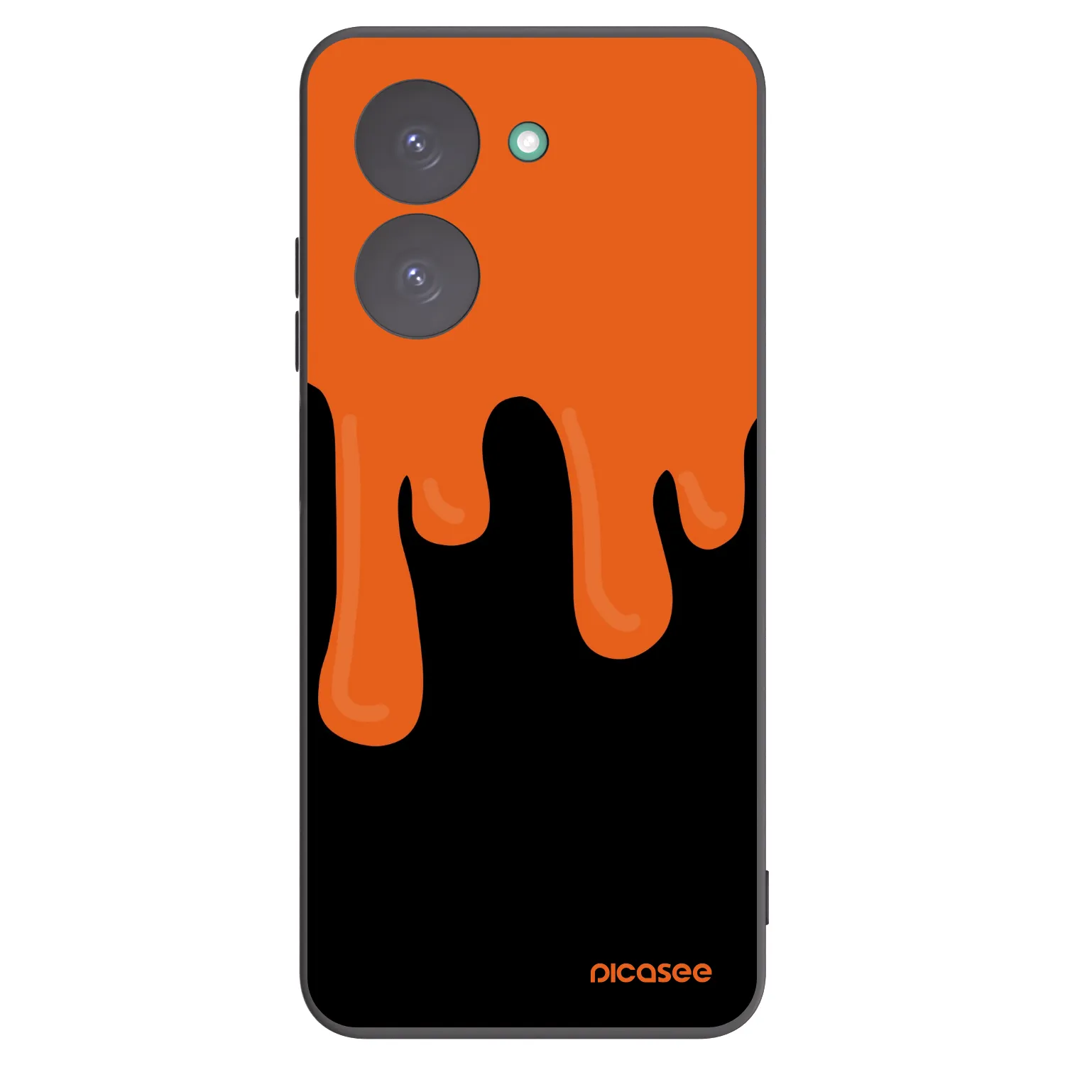 Picasee fekete szilikon tok az alábbi mobiltelefonokra Xiaomi Redmi A5 - Orange spooky