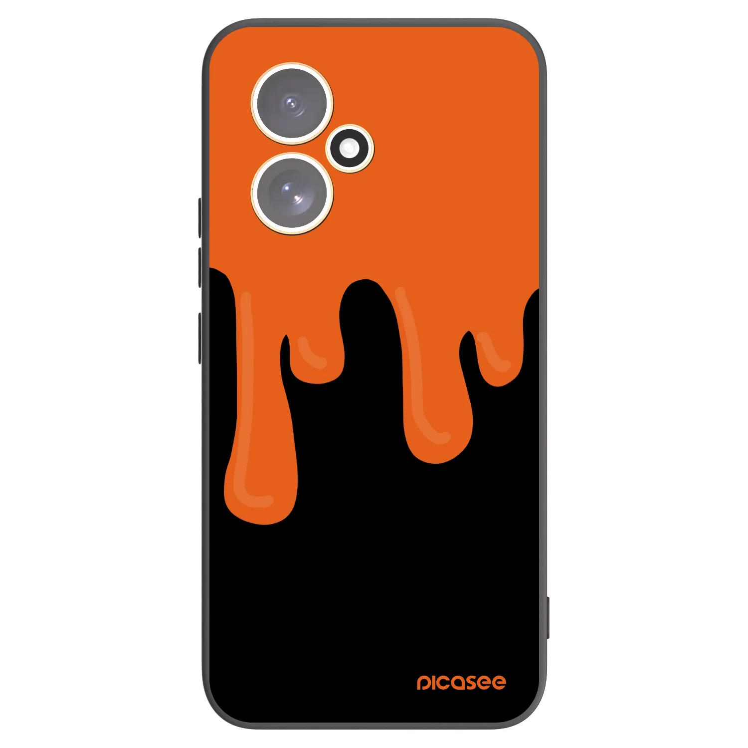 Picasee fekete szilikon tok az alábbi mobiltelefonokra Honor 400 5G - Orange spooky