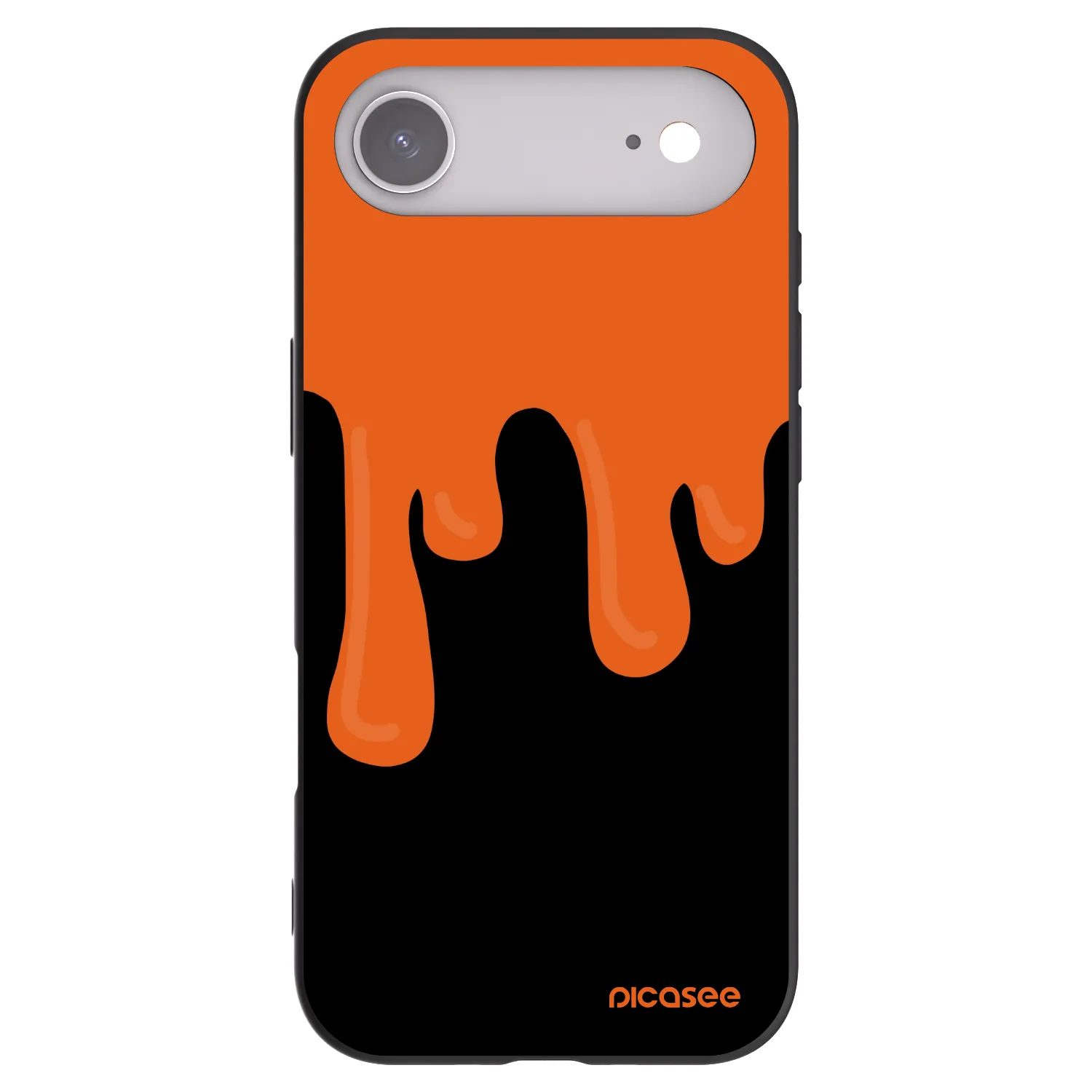 Picasee fekete szilikon tok az alábbi mobiltelefonokra Apple iPhone Air - Orange spooky