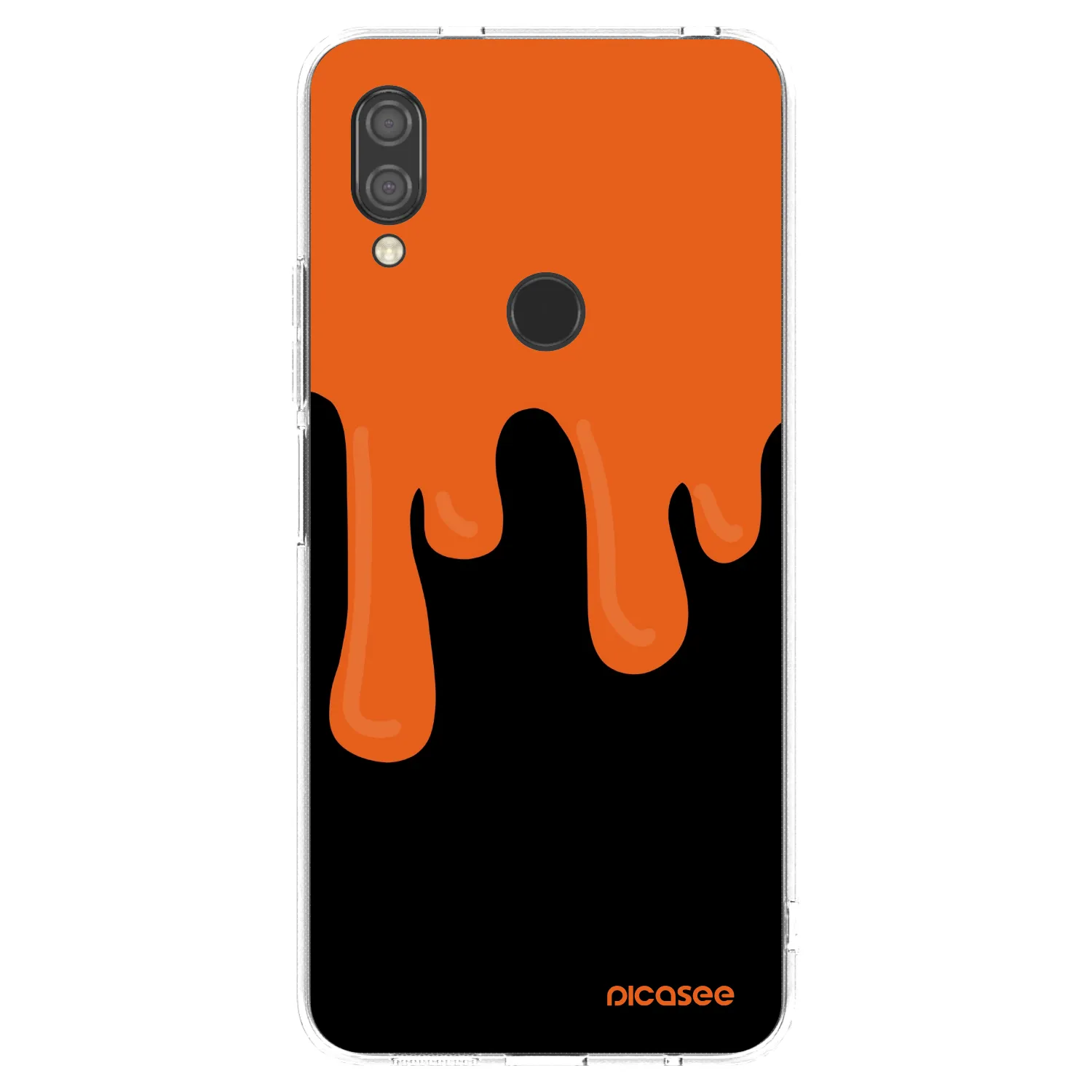 Picasee átlátszó szilikon tok az alábbi mobiltelefonokra Xiaomi Redmi 7 - Orange spooky