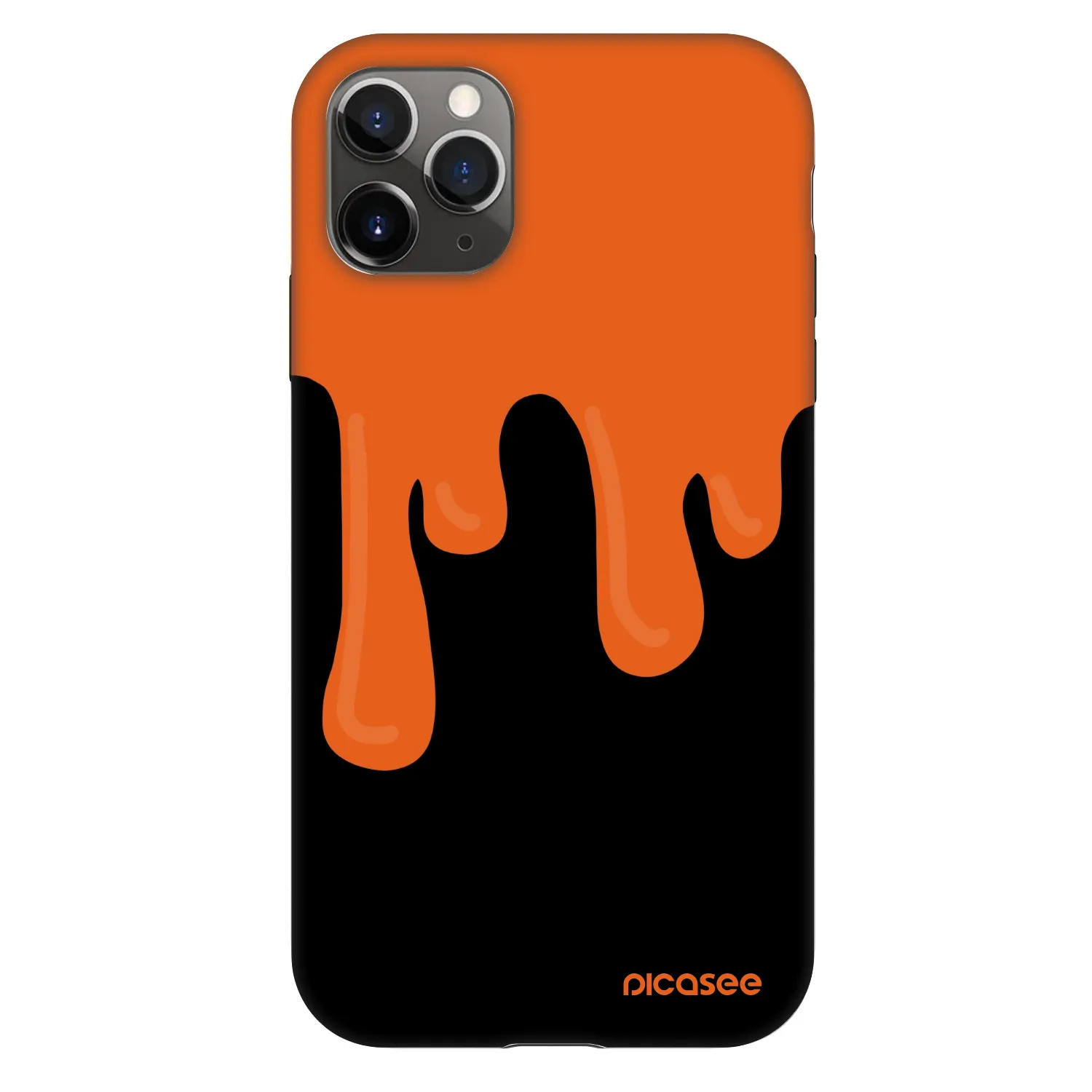 Picasee Fashion Case Apple iPhone 11 Pro - Orange spooky