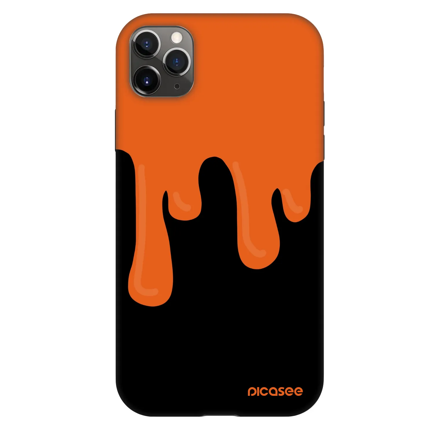 Picasee Fashion Case Apple iPhone 11 Pro Max - Orange spooky