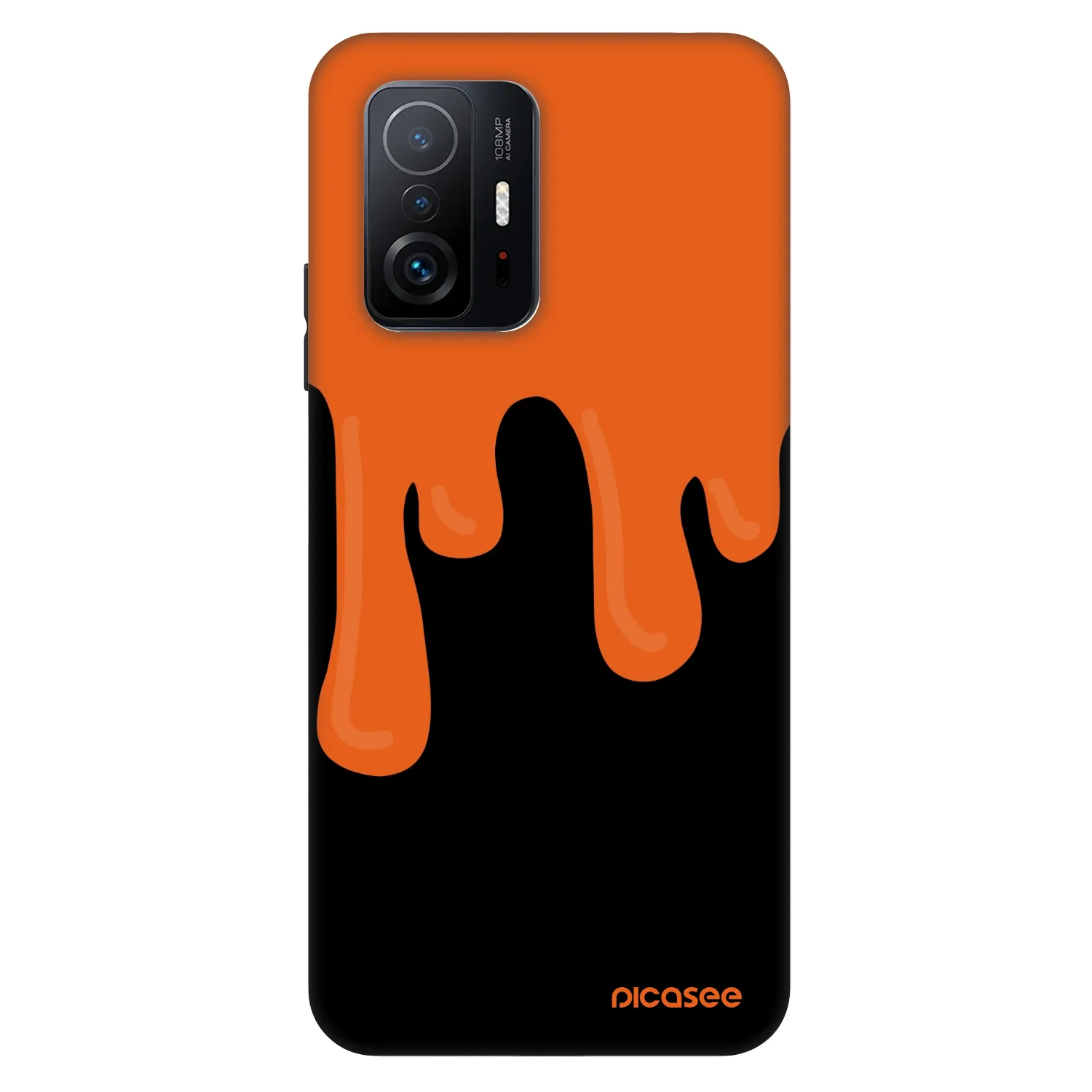 Picasee Fashion Case Xiaomi 11T Pro - Orange spooky