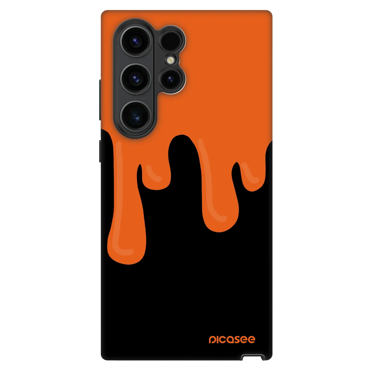 Picasee Fashion Case Samsung Galaxy S22 Ultra 5G - Orange spooky