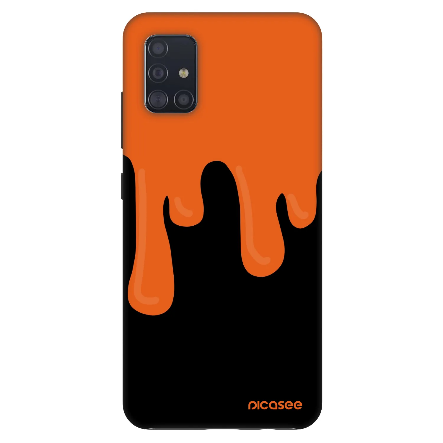 Picasee Fashion Case Samsung Galaxy A51 A515F - Orange spooky