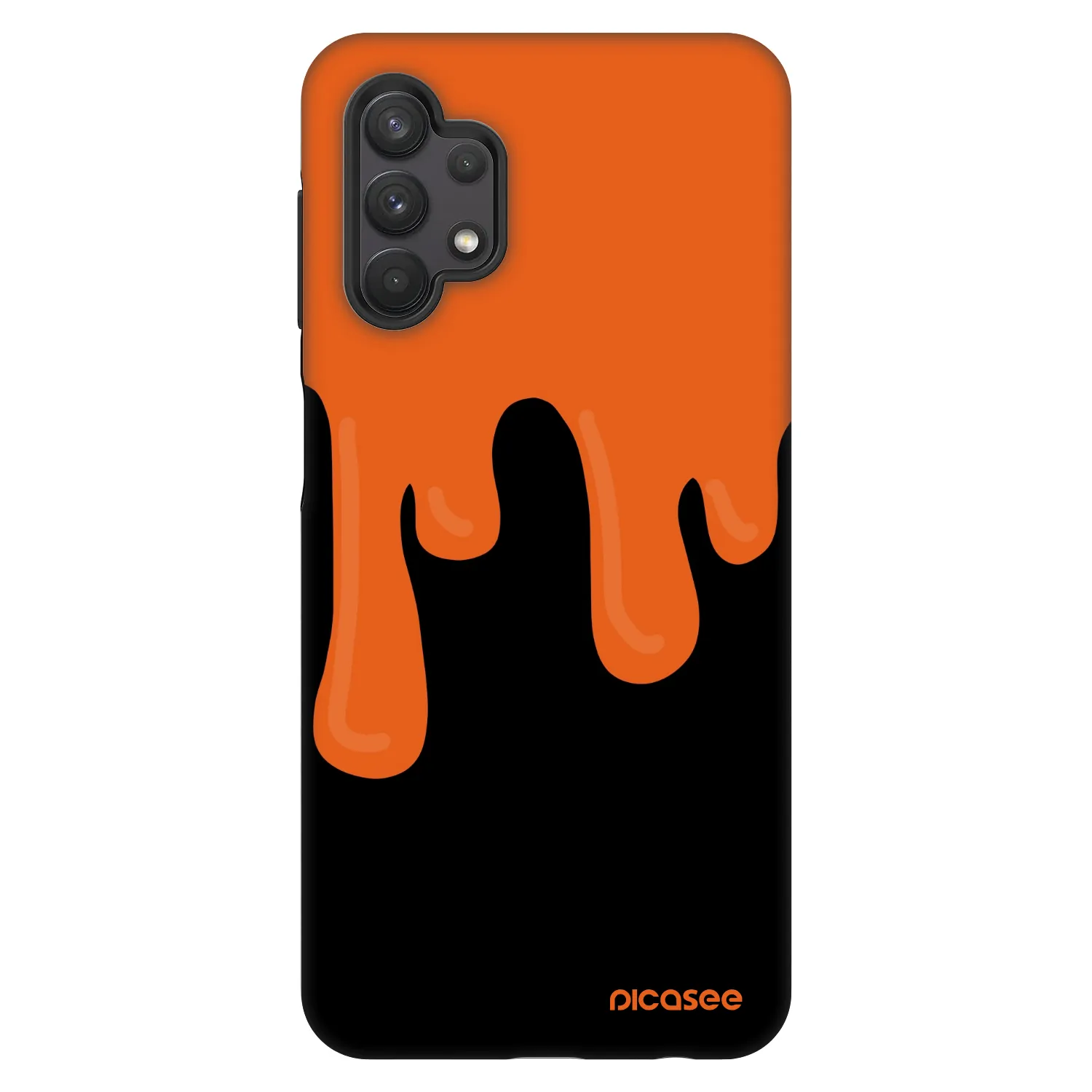 Picasee Fashion Case Samsung Galaxy A32 5G A326B - Orange spooky