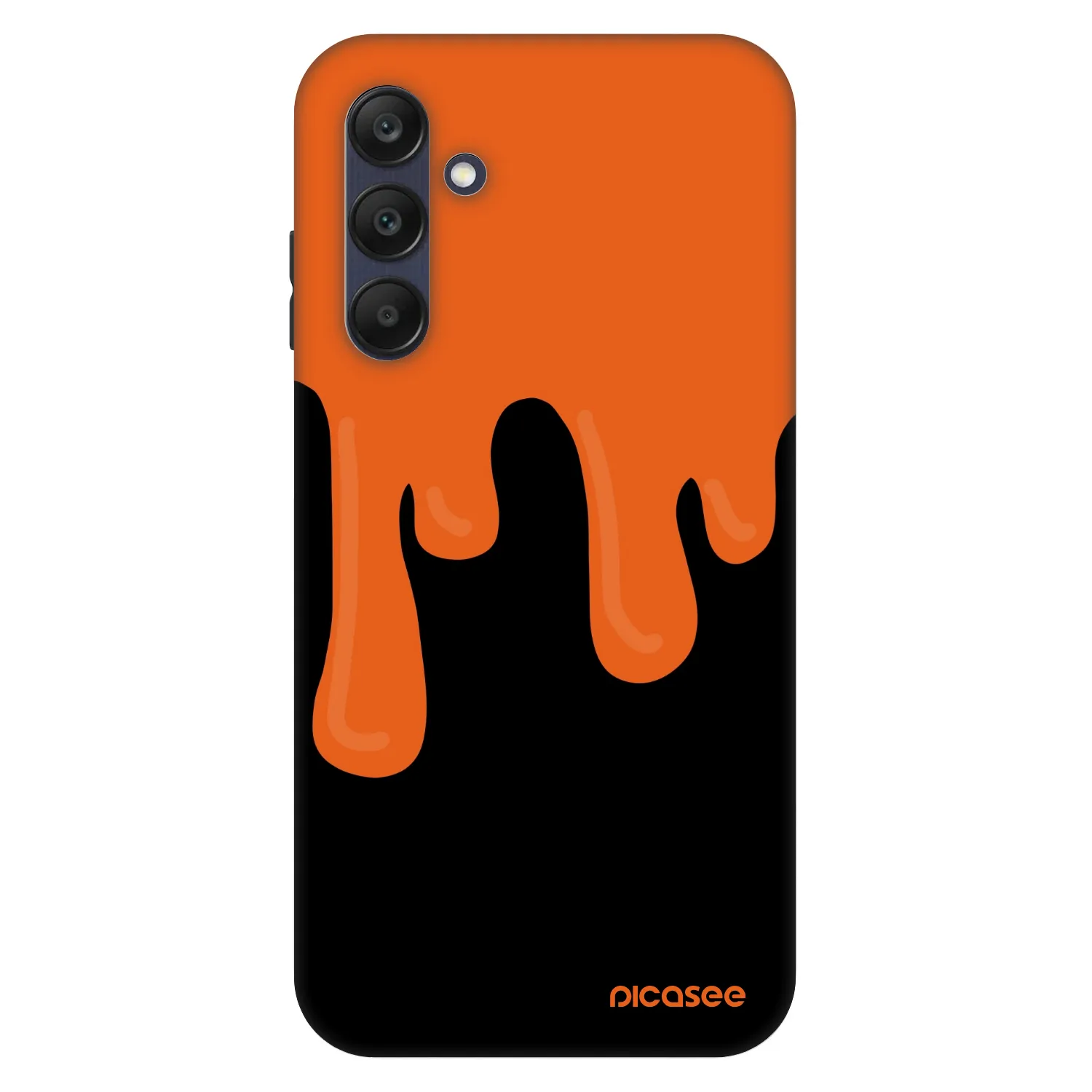 Picasee Fashion Case Samsung Galaxy A25 A256B 5G - Orange spooky