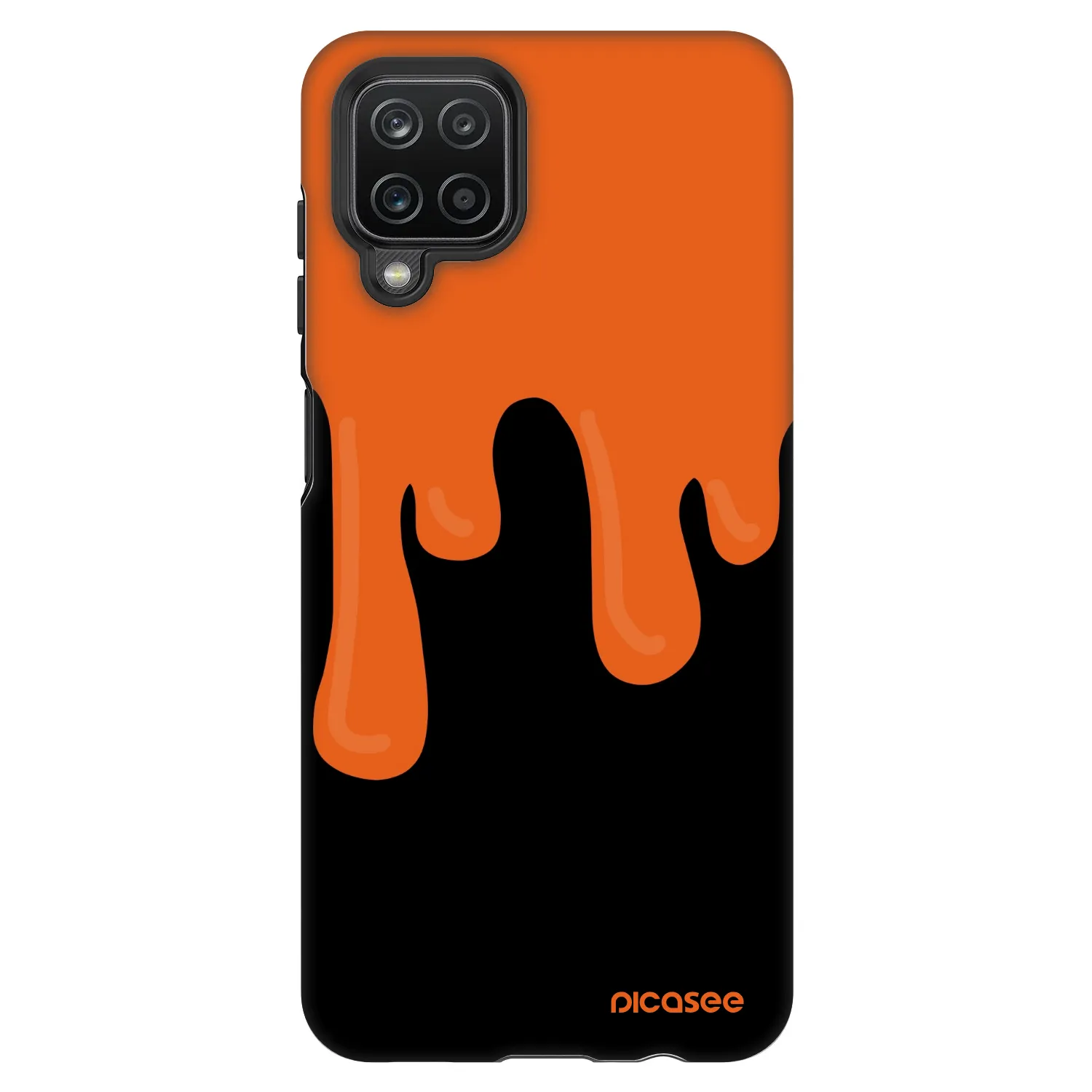 Picasee Fashion Case Samsung Galaxy A12 A125F - Orange spooky