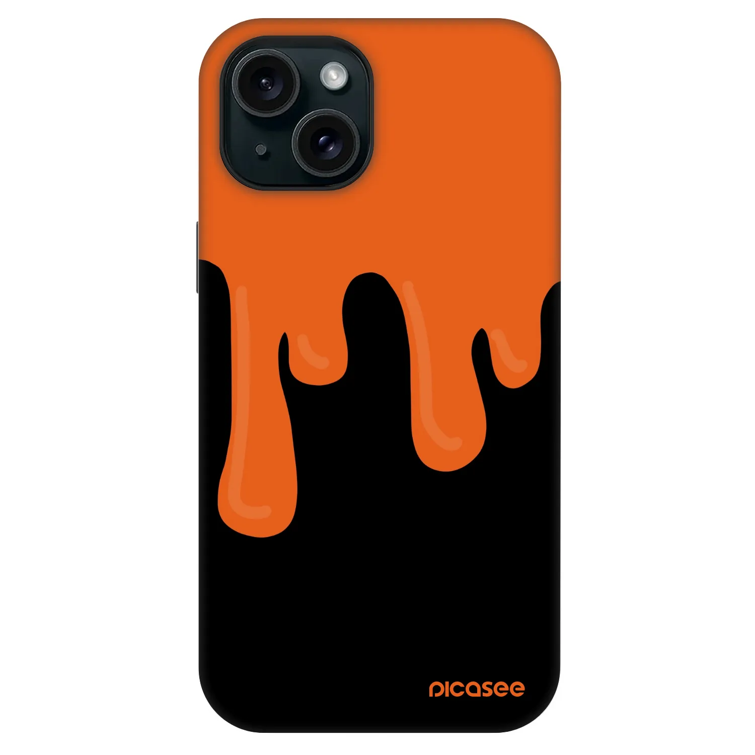 Picasee Fashion Case MagSafe Apple iPhone 13 - Orange spooky