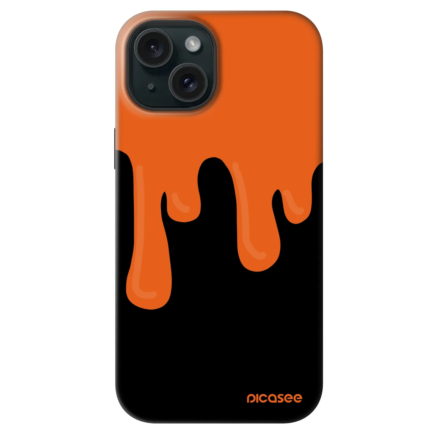 Picasee Fashion Case MagSafe Apple iPhone 14 - Orange spooky