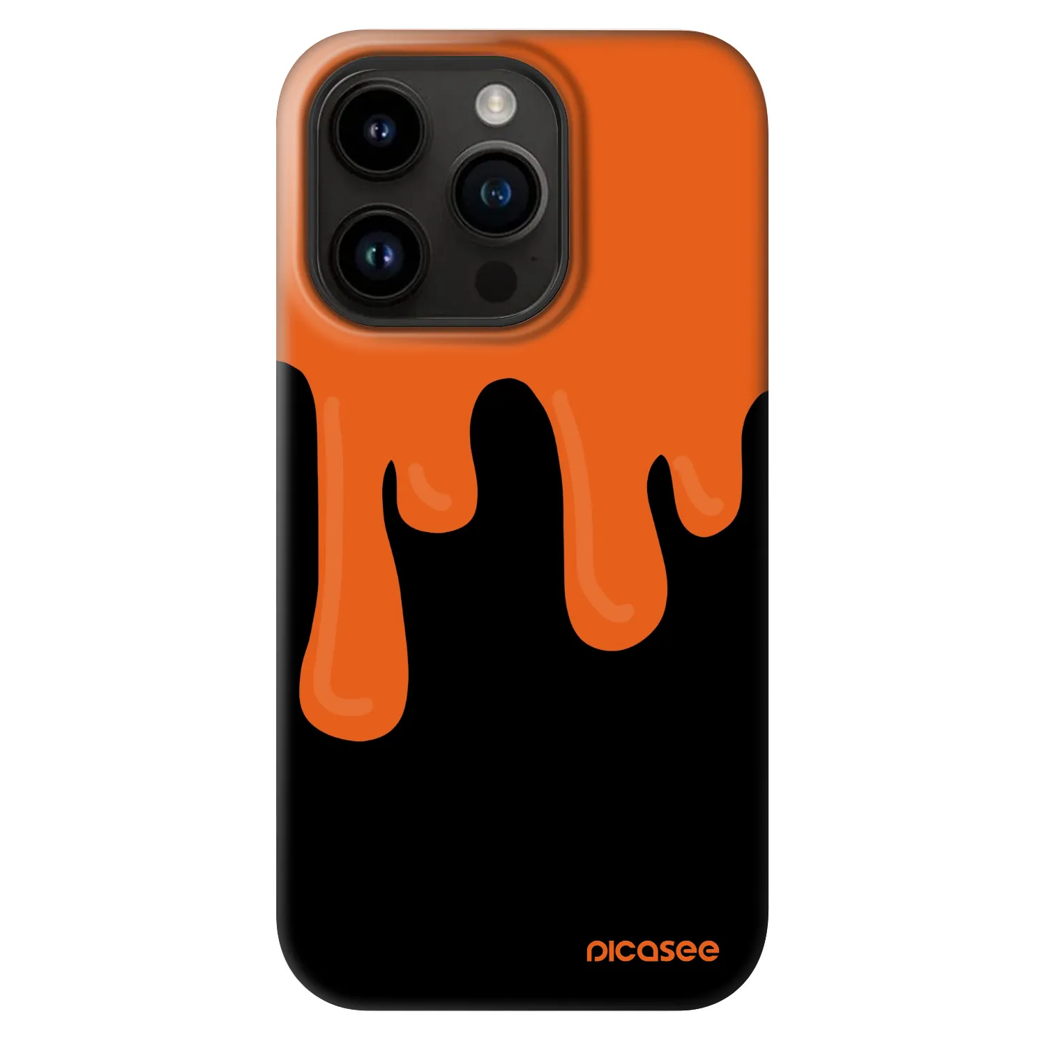 Picasee Fashion Case MagSafe Apple iPhone 14 Pro - Orange spooky