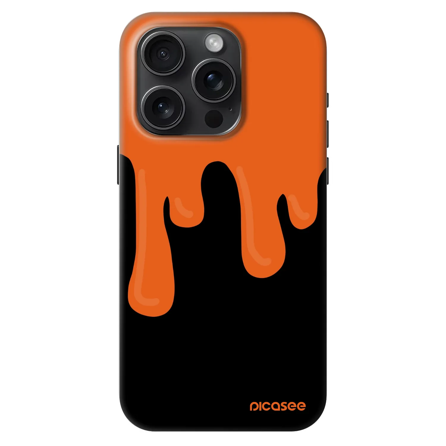 Picasee Fashion Case MagSafe Apple iPhone 15 Pro - Orange spooky