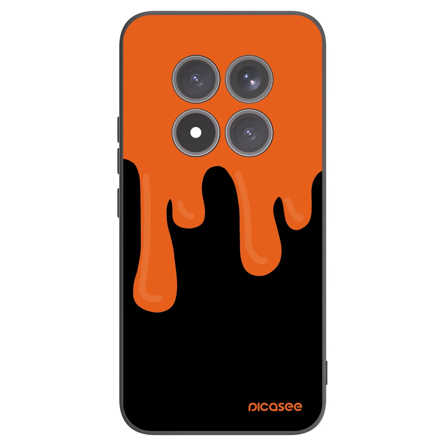 Picasee fekete szilikon tok az alábbi mobiltelefonokra Xiaomi Redmi Note 15 Pro+ - Orange spooky